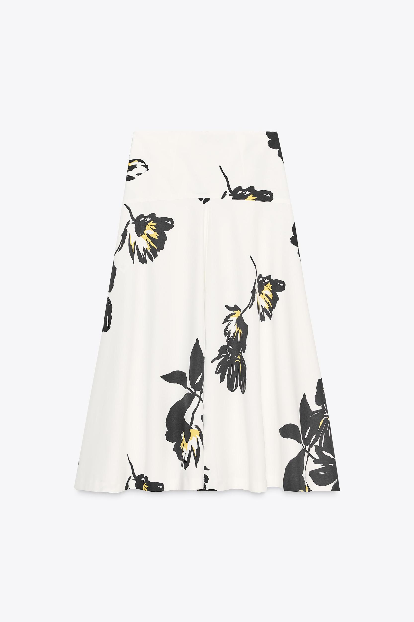 ZW COLLECTION PRINTED MIDI SKIRT Product Image