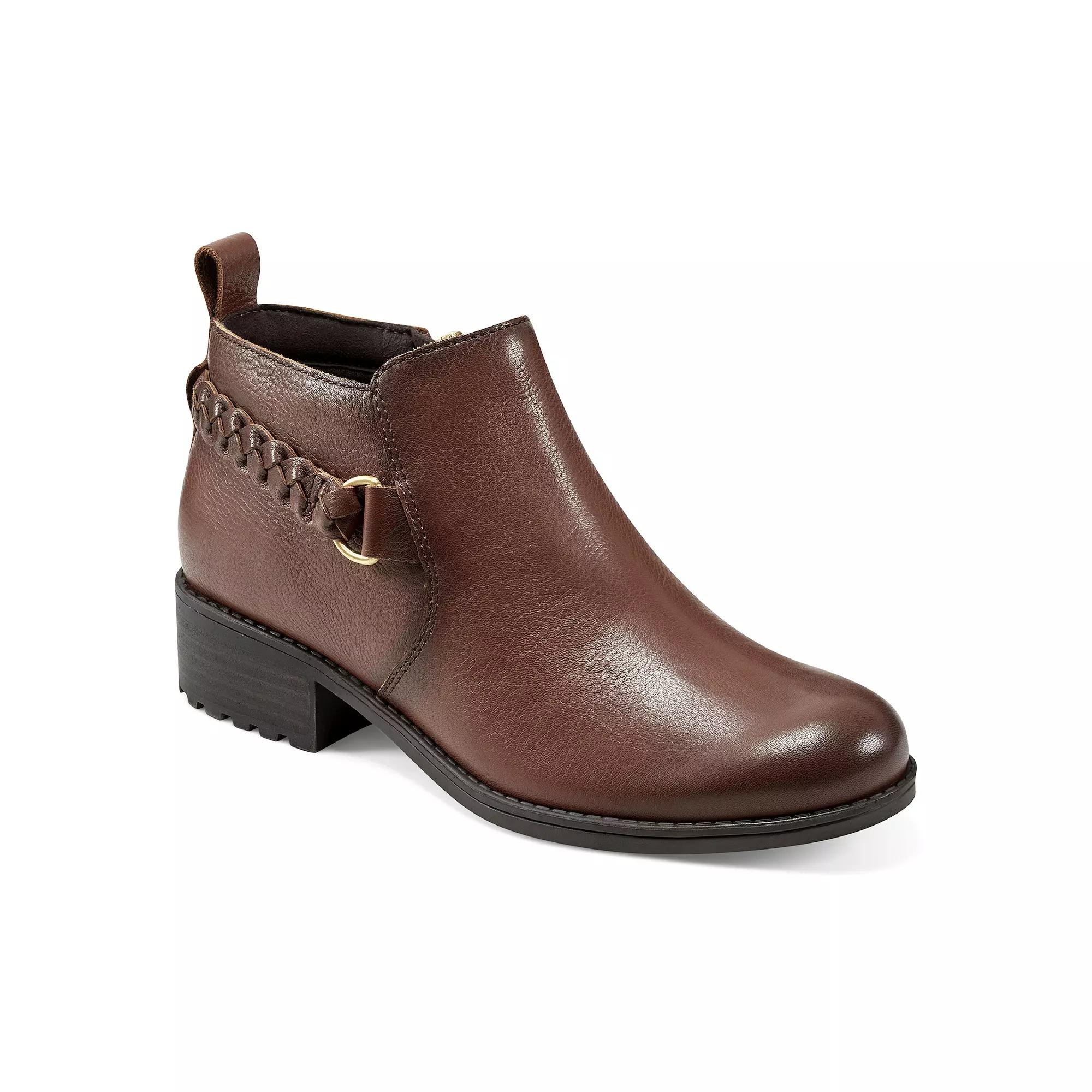 Easy Spirit Roslyn Women's Leather Ankle Boots, Size: 10, Medium Brown Leather Product Image