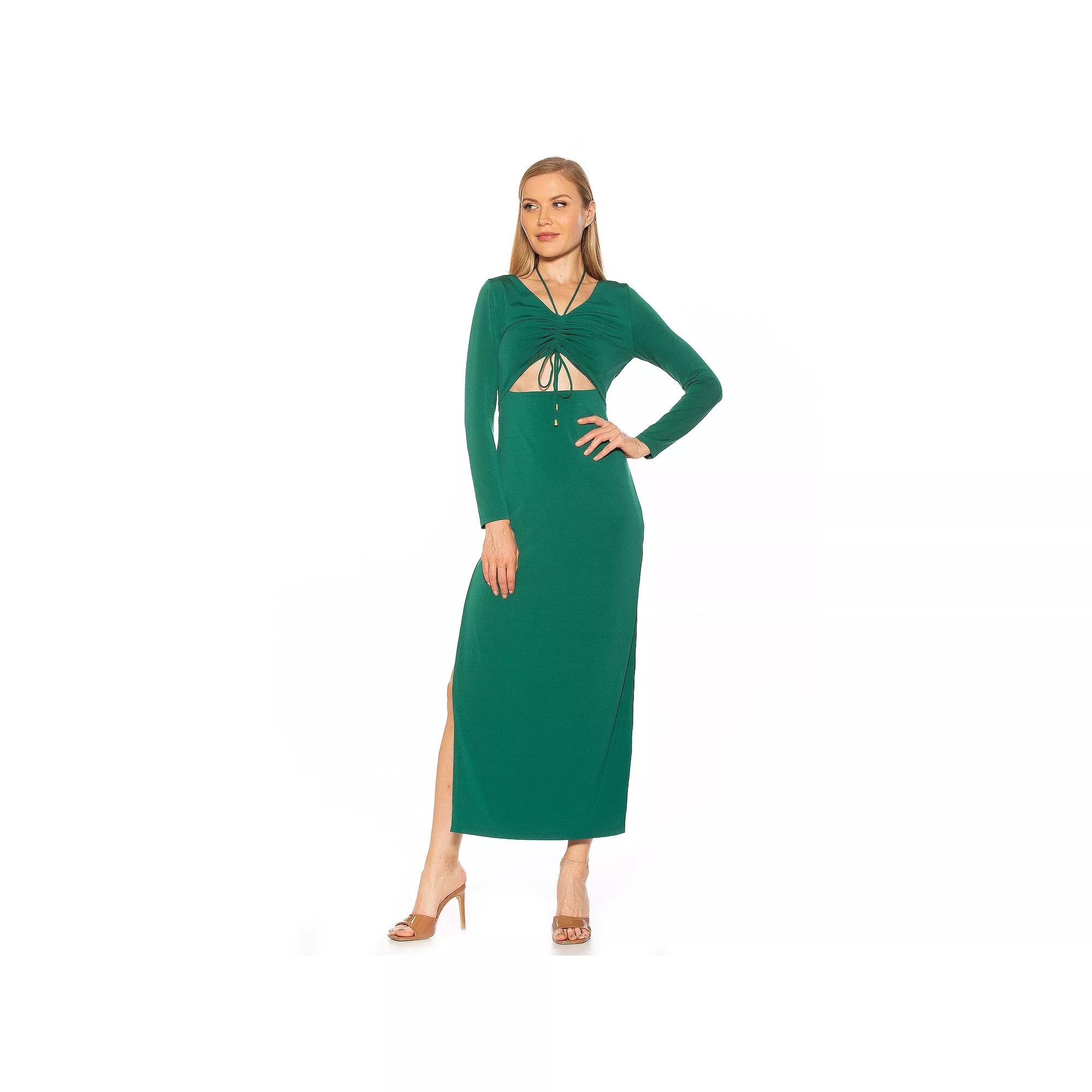 Women's ALEXIA ADMOR Vented Cutout Maxi Dress,  Product Image