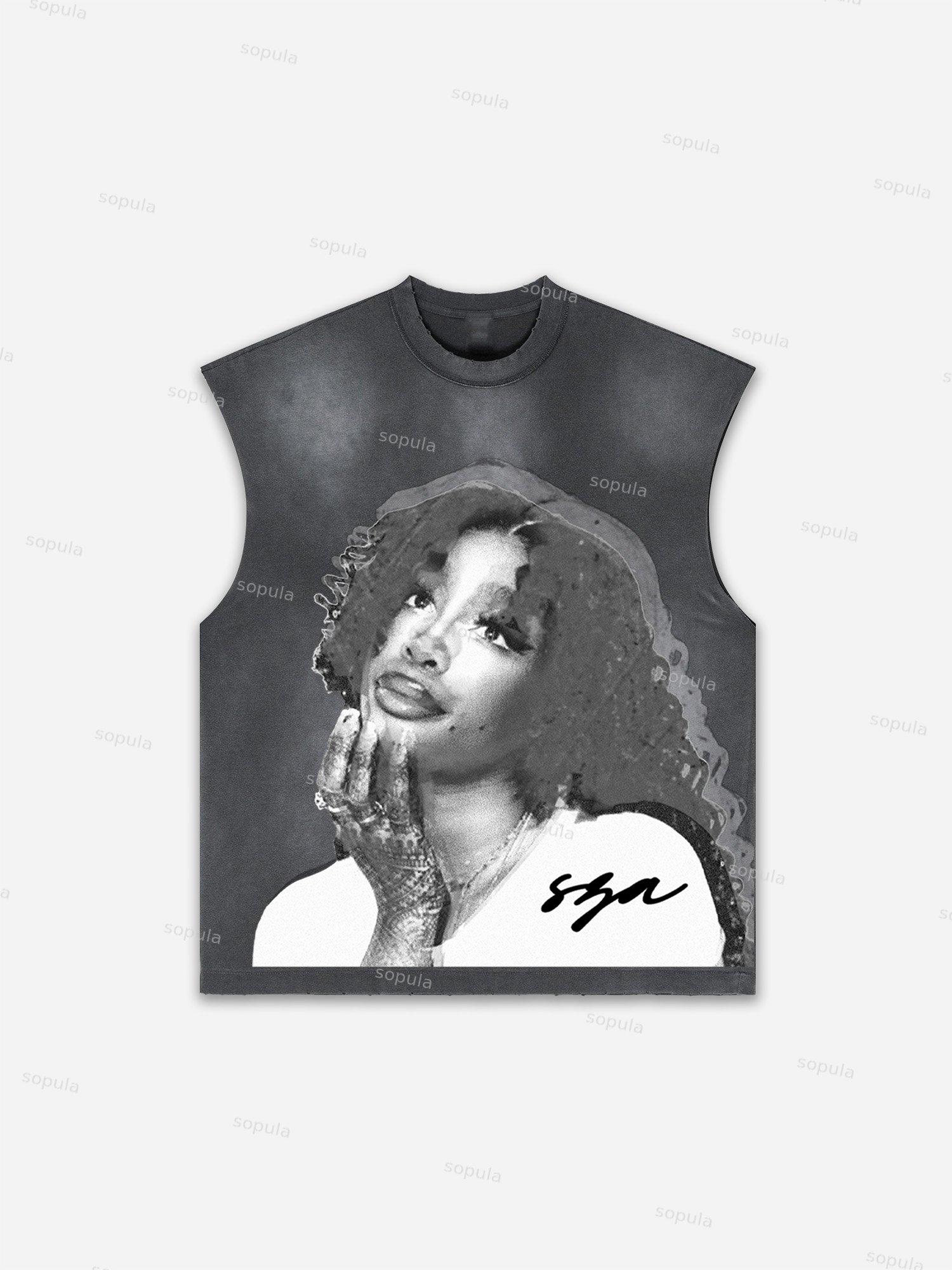 Basketball Dreams Boys Print Distressed Tank Top Product Image