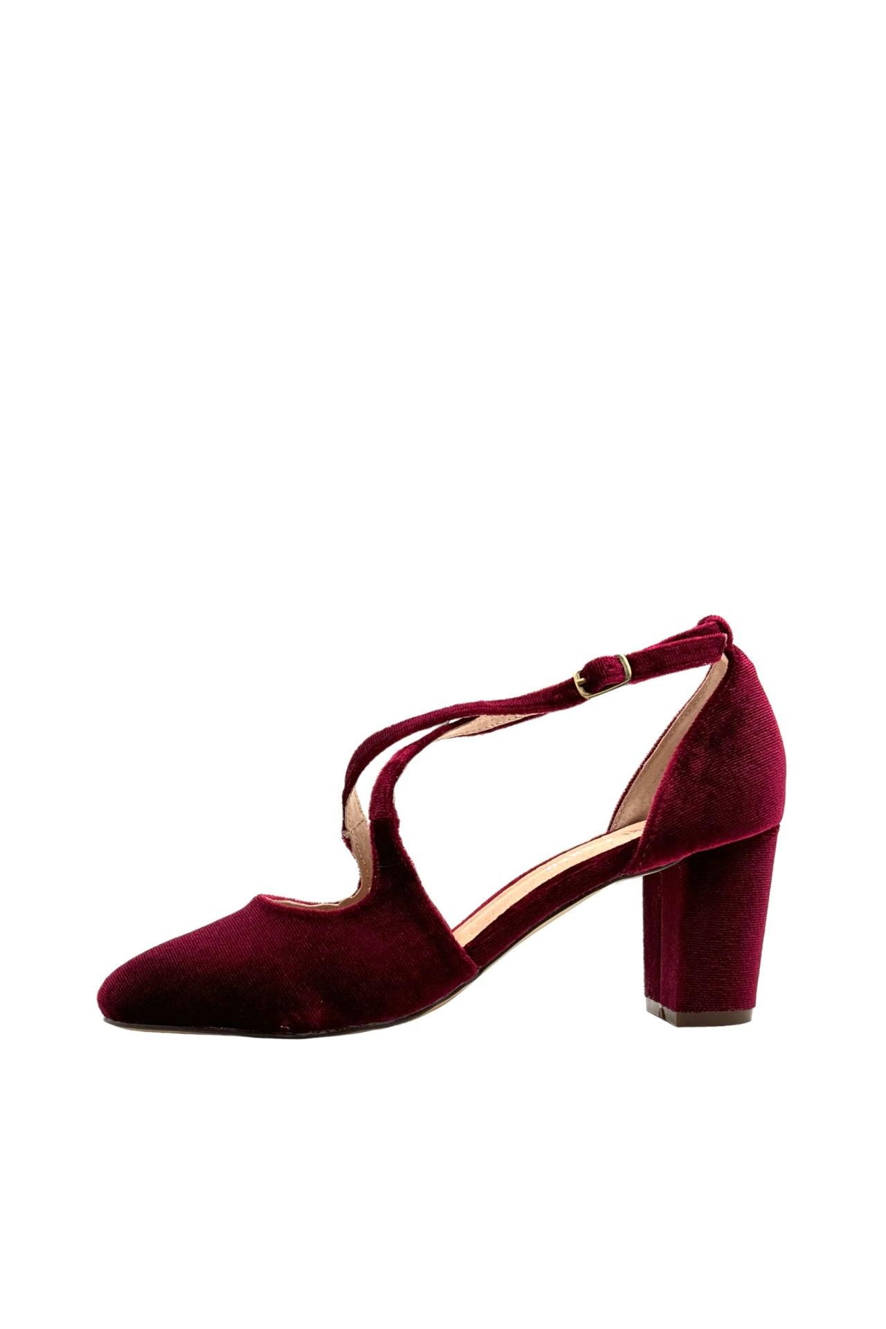 Oren Velvet Mary Jane Heels Product Image