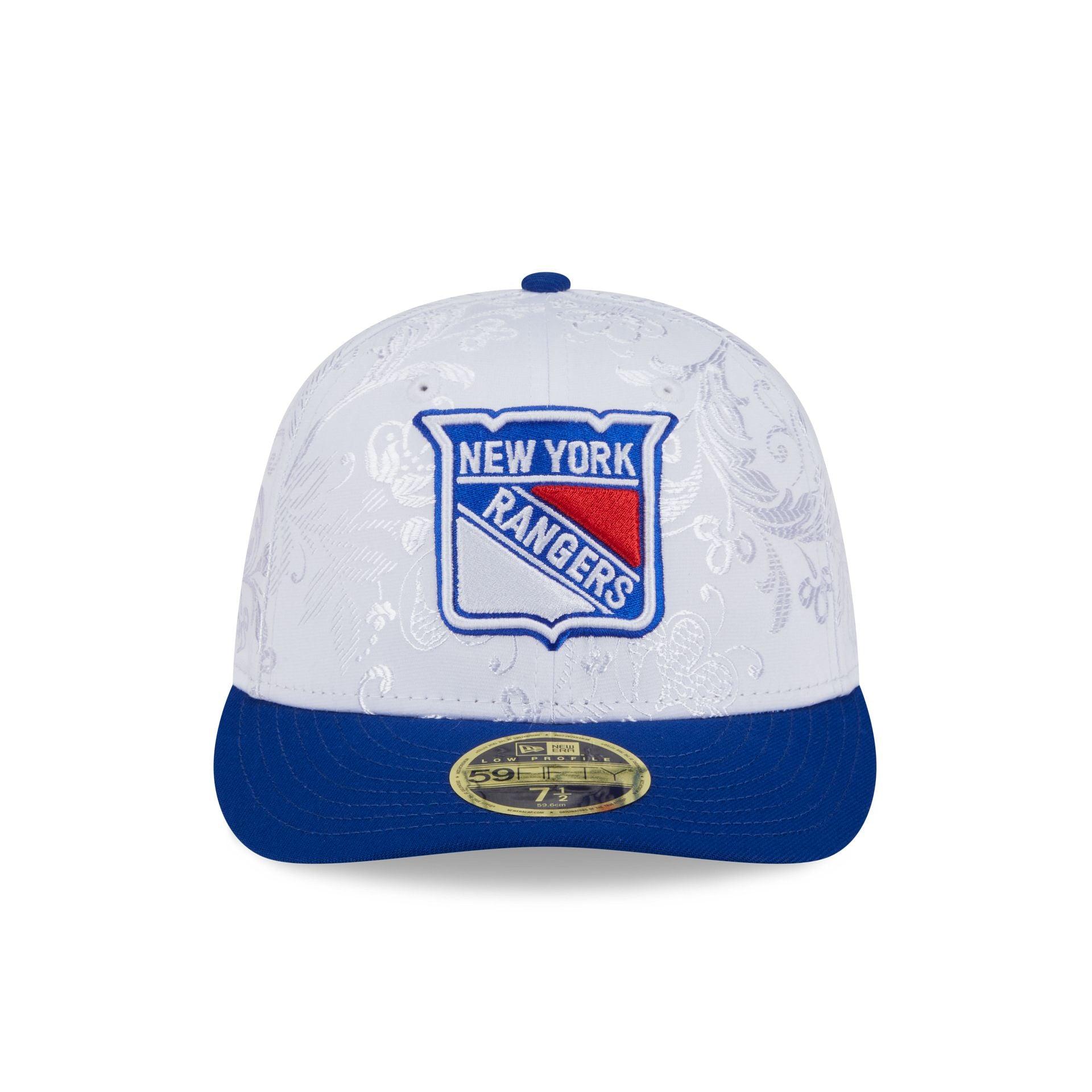 New York Rangers Floral Shine Low Profile 59FIFTY Fitted Hat Male Product Image