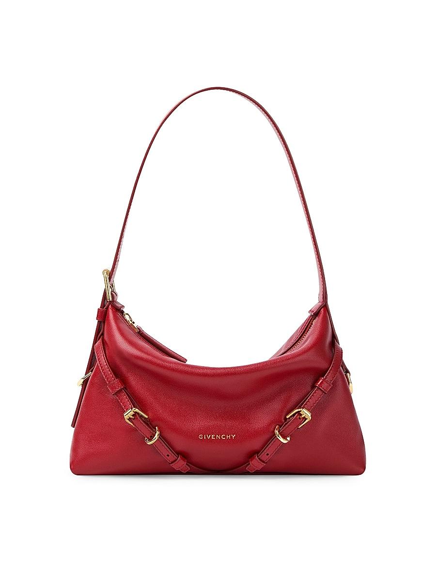 Womens Mini Voyou Shoulder Bag in Shiny Leather Product Image