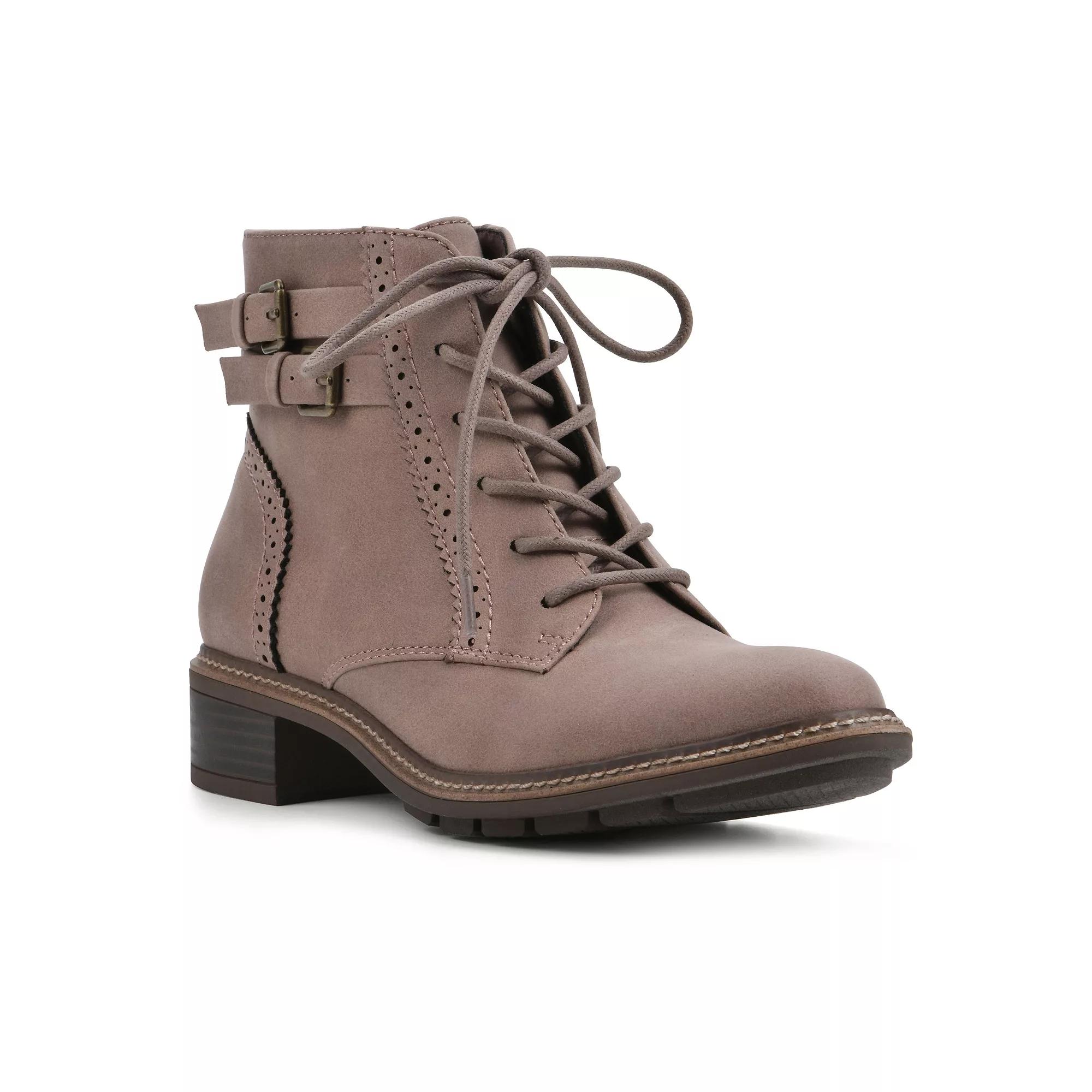 Women's Cliffs by White Mountain Elibeth Women's Booties, Size: 6.5, Grey Fabric Product Image