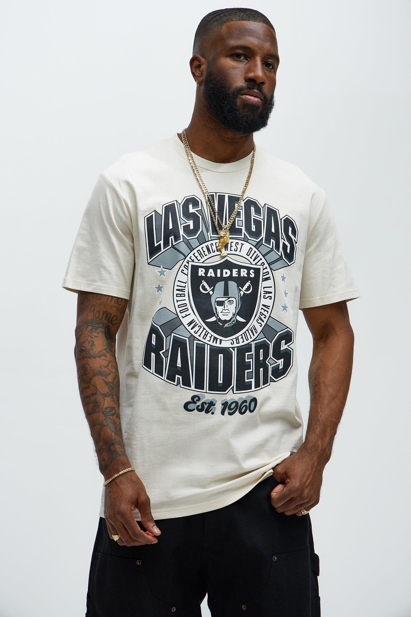 Raiders Upfront Short Sleeve Tee - White Product Image