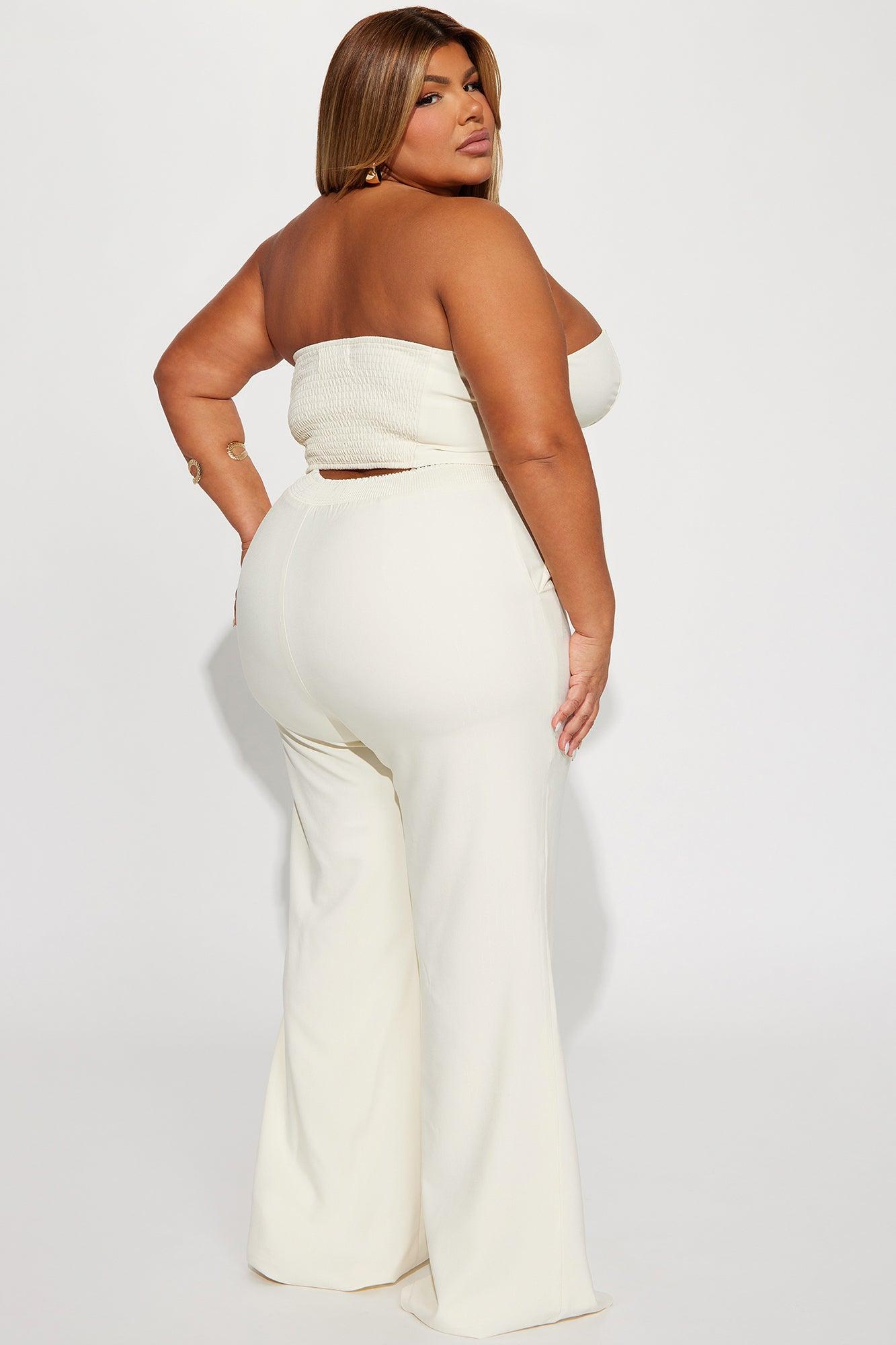 Amelia Two Piece Pant Suit - Cream Product Image