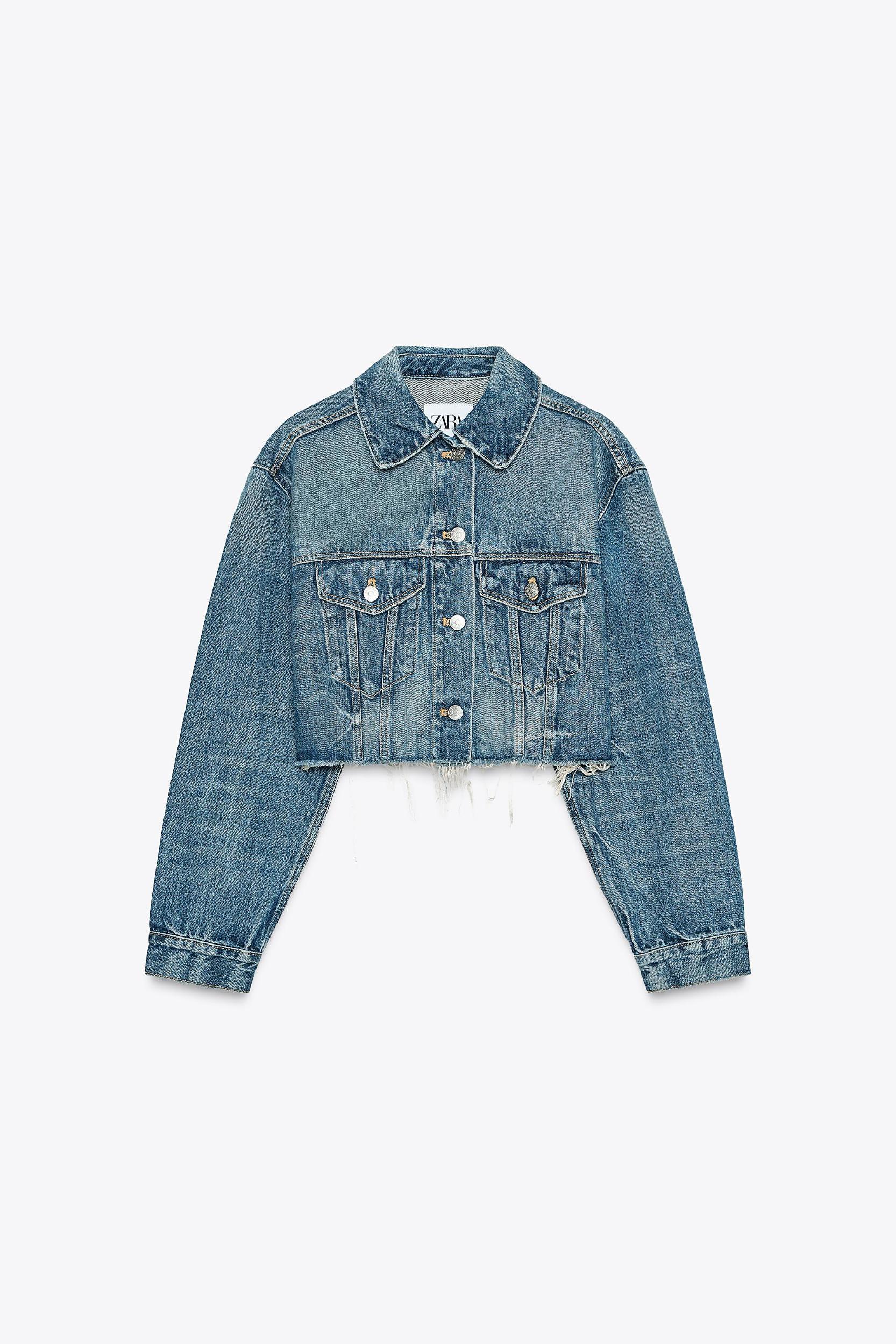 CROPPED DENIM JACKET Product Image