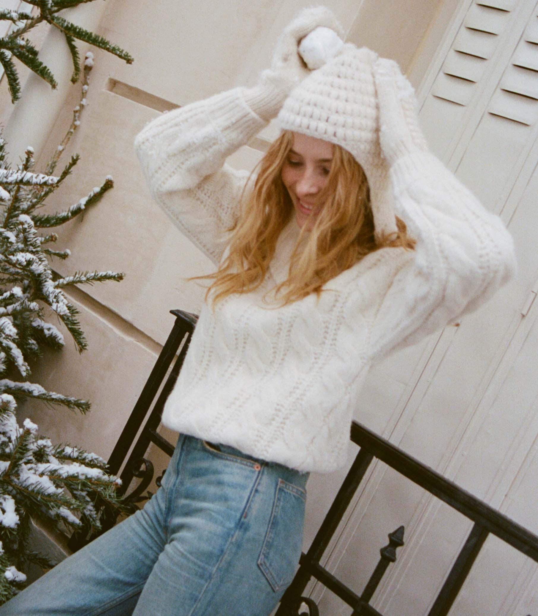 VERBIER MITTENS -- IVORY Product Image