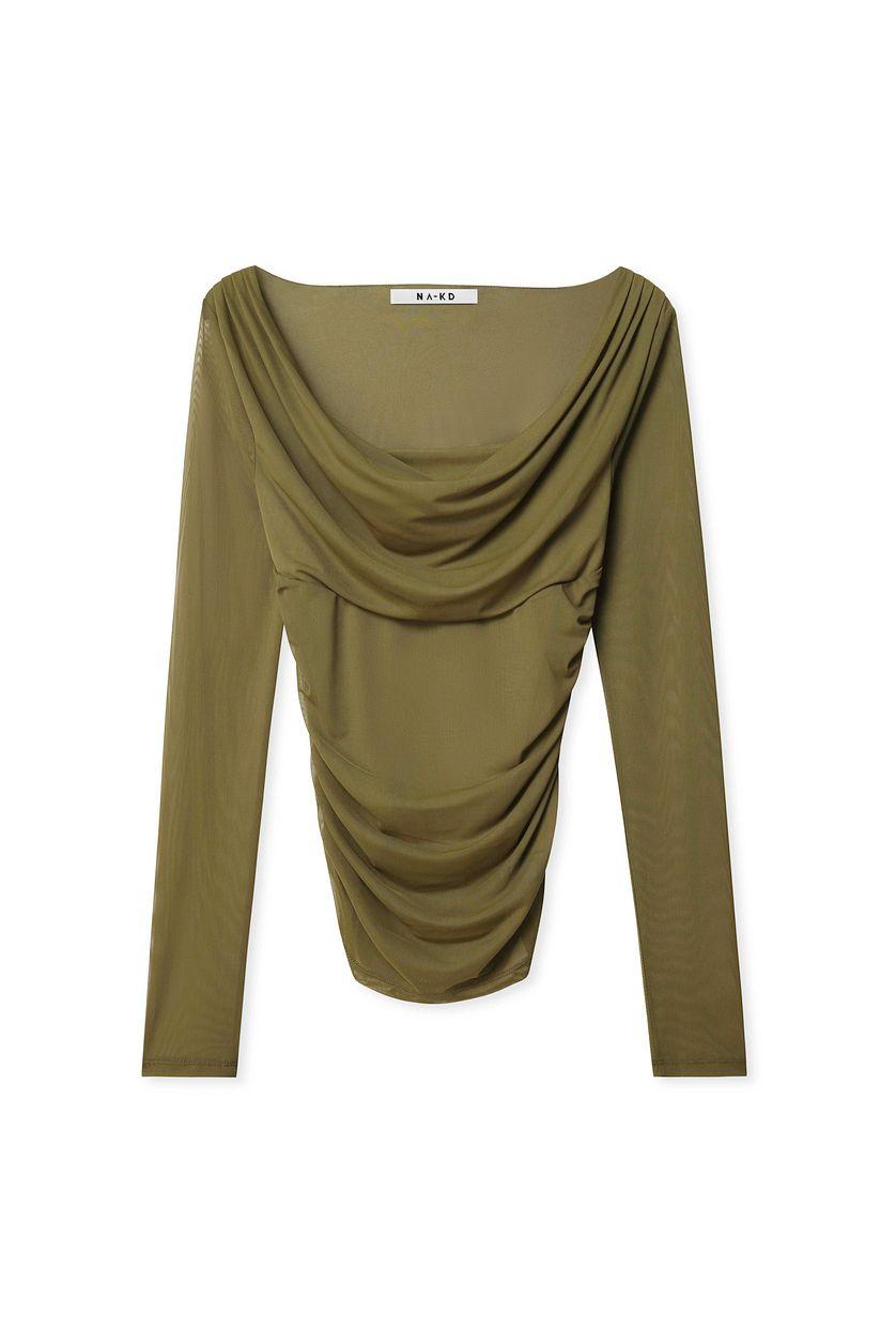 Mesh Draped Top Product Image