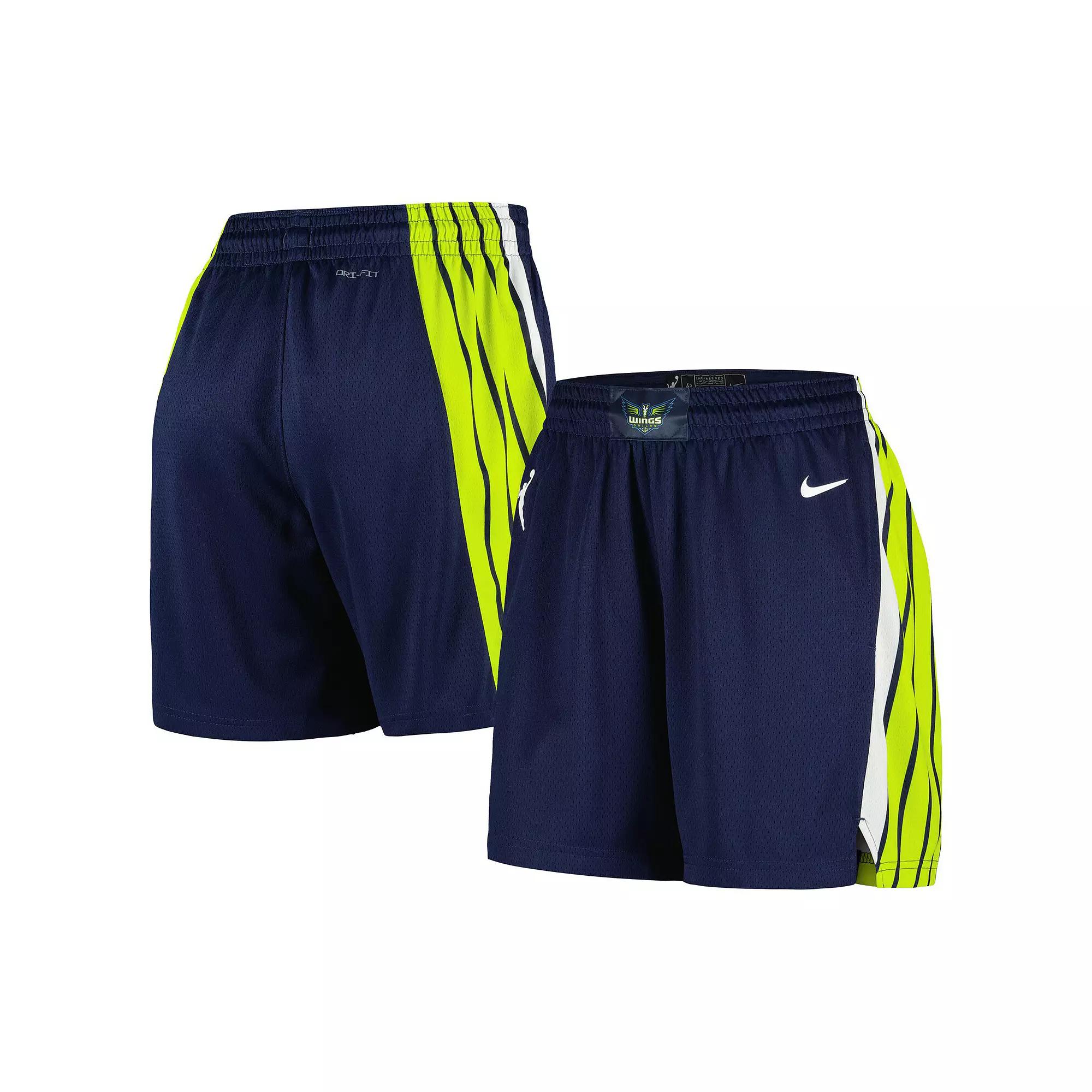 Women's Nike Navy Dallas Wings On-Court Victory Performance Shorts, Size: Small, Wnb Blue Product Image