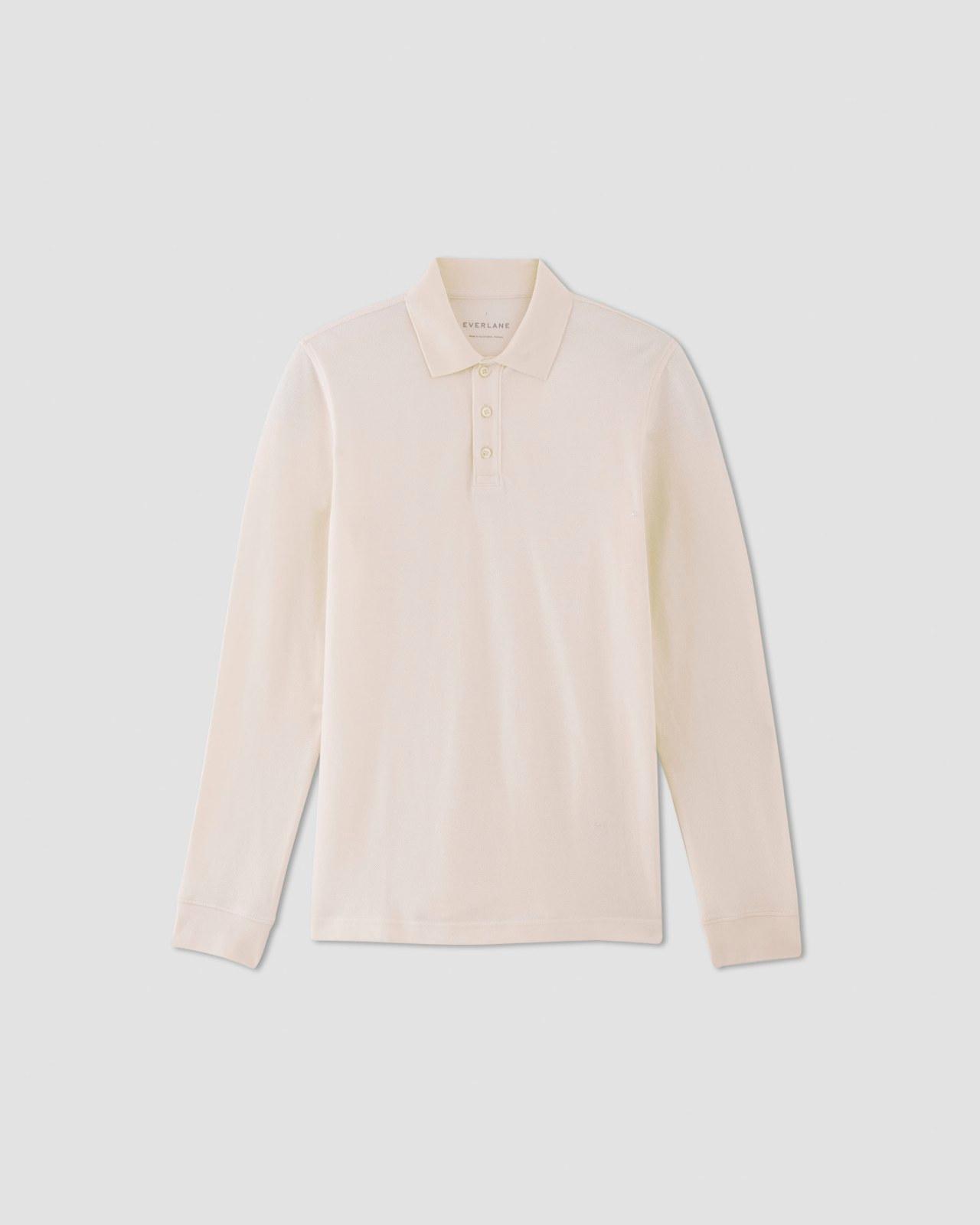 Mens Long-Sleeve Pique Polo T-Shirt by Everlane Product Image