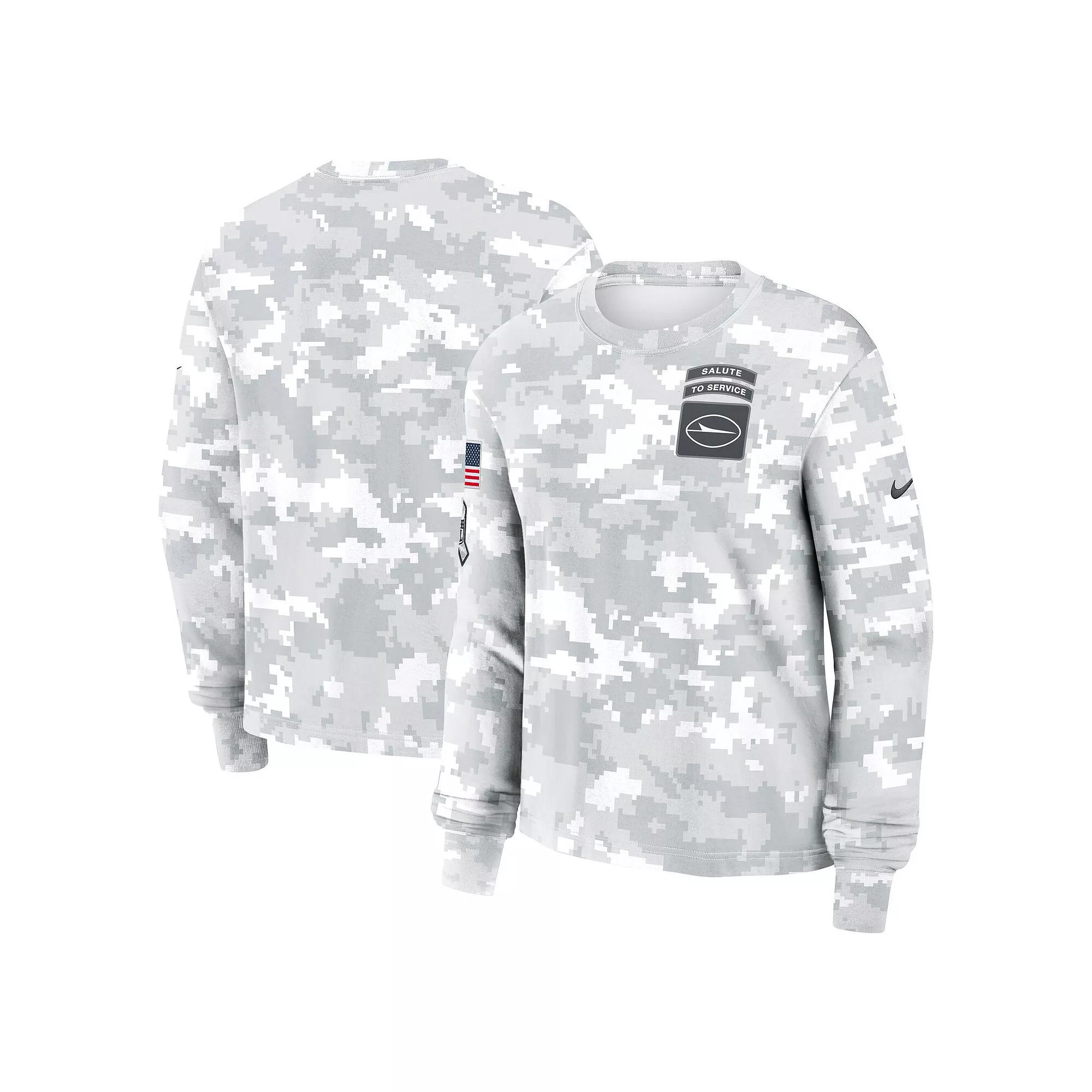 Women's Nike Arctic Camo New York Jets 2024 Salute To Service Long Sleeve T-Shirt,  Product Image