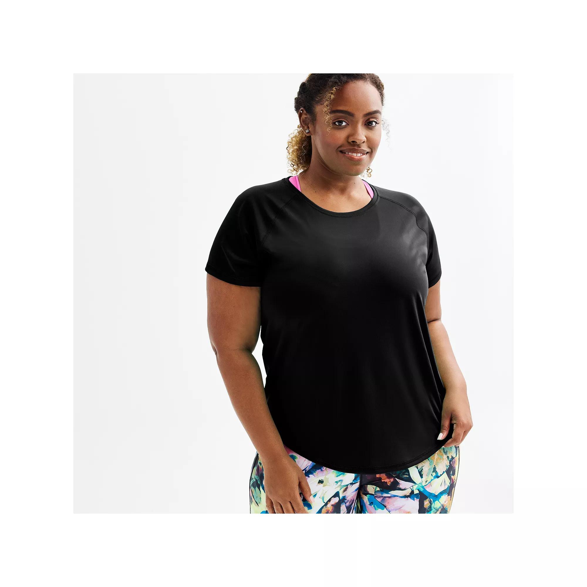 Plus Size Tek Gear® Dry Tek Short Sleeve Tee, Women's, Size: 4XL, Blue Crayon Product Image