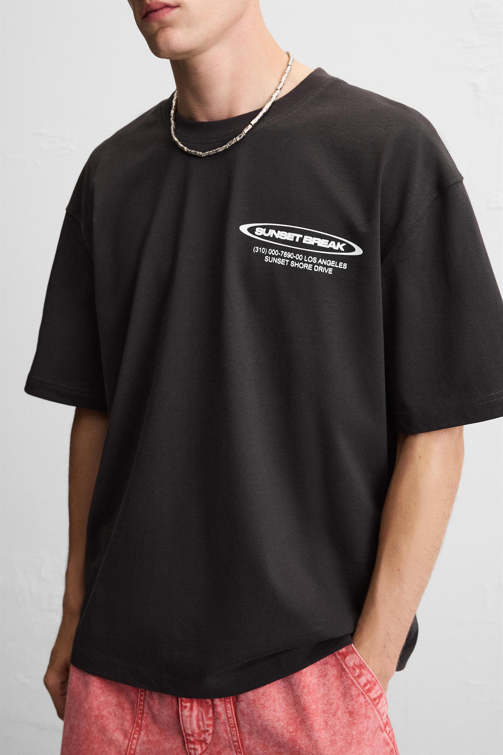 TEXT PRINT T-SHIRT Product Image