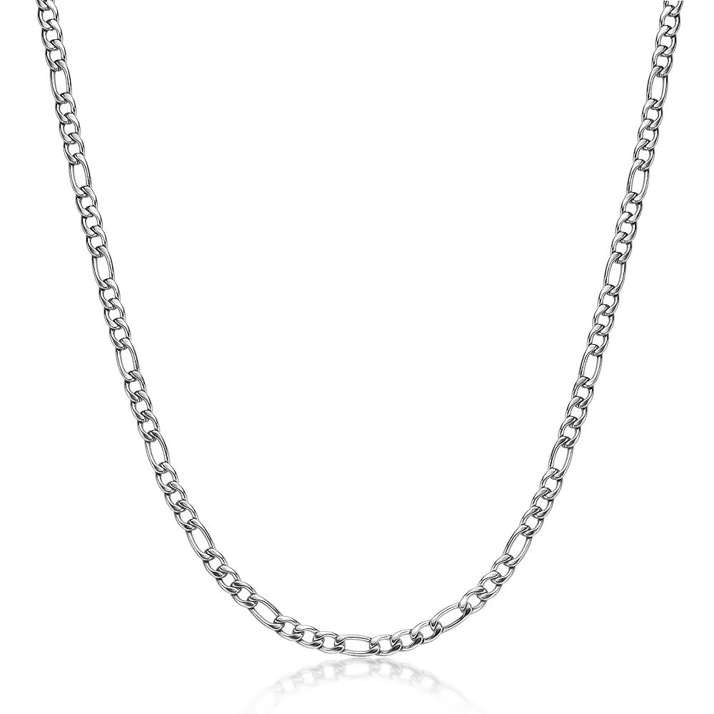 Men's LYNX Stainless Steel 6 mm Figaro Chain Necklace, Size: 22" Product Image
