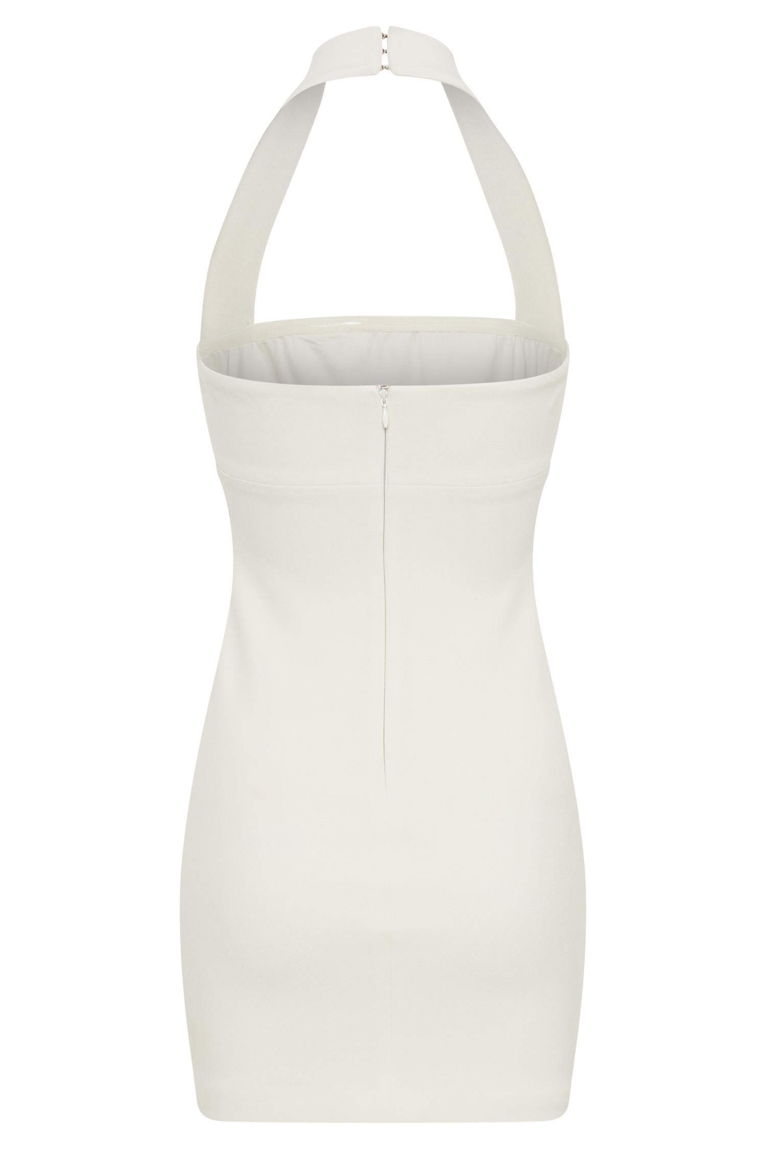 Amelita Suiting Halter Mini Dress - Ivory Product Image