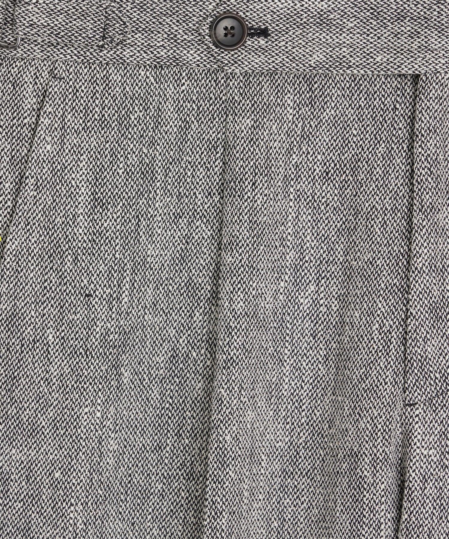 Italian Linen-Silk Side Tab Trouser Product Image