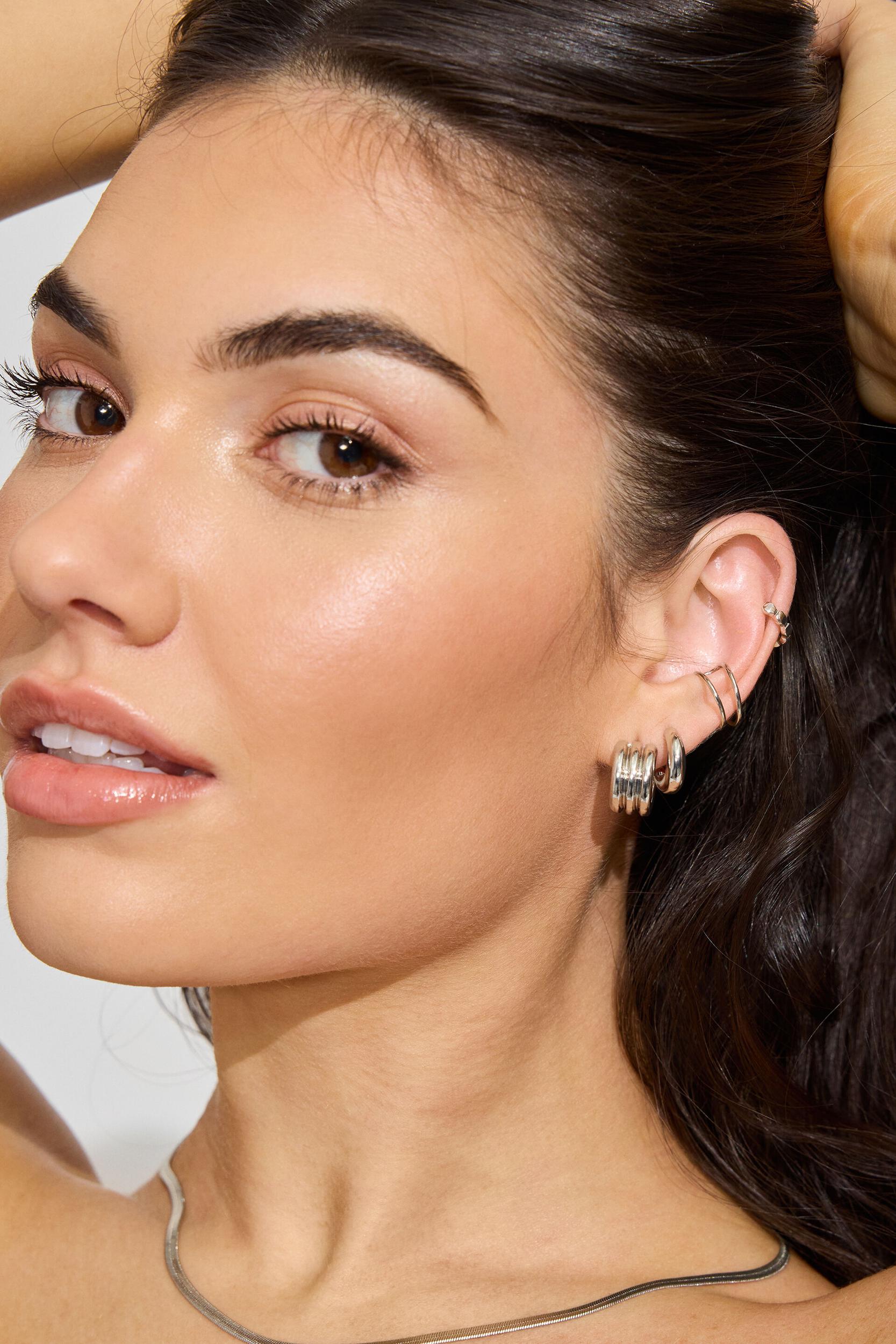 8 Pack Clean Metal Party Earrings Product Image