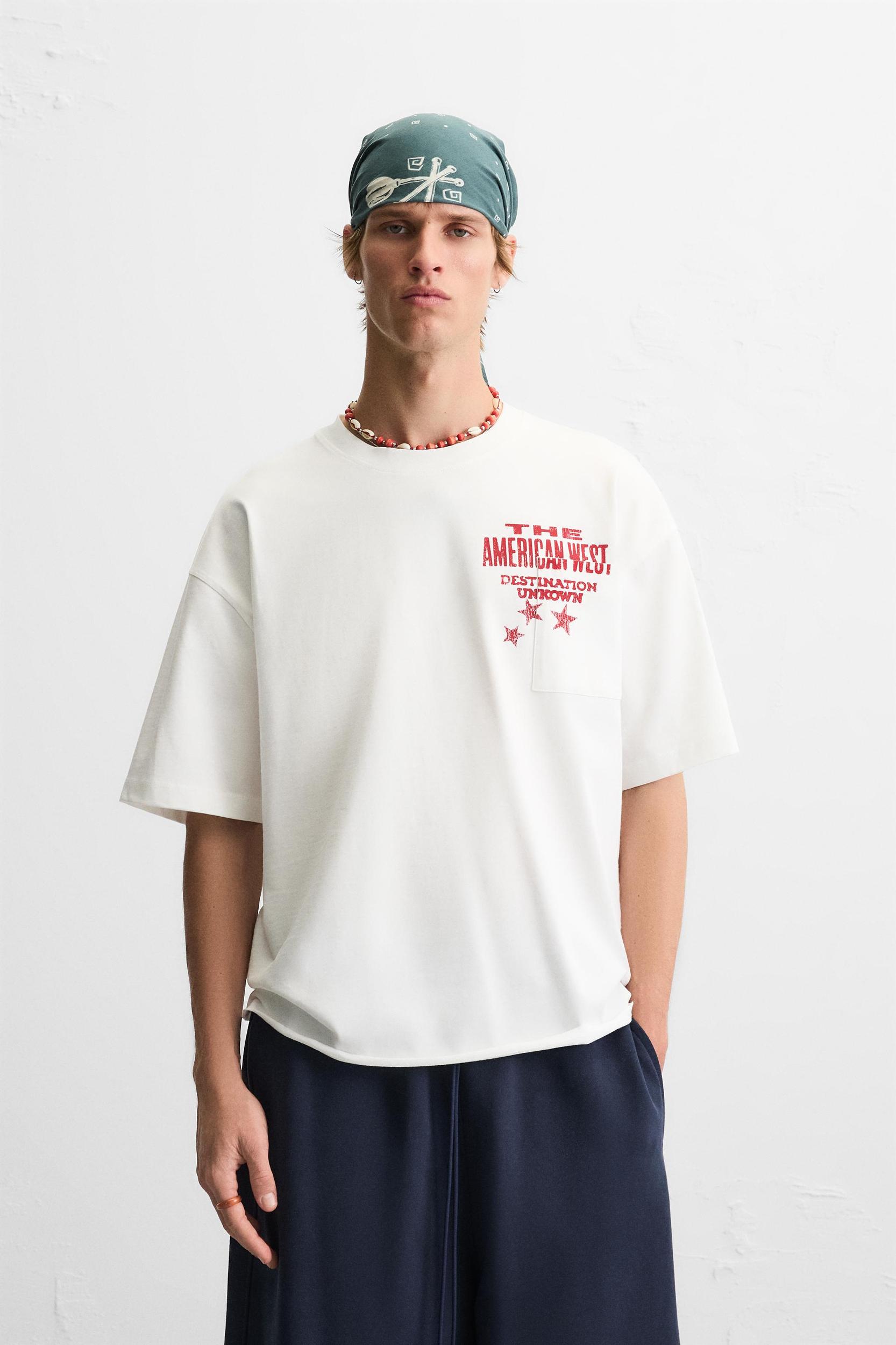 WASHED PRINT T-SHIRT Product Image