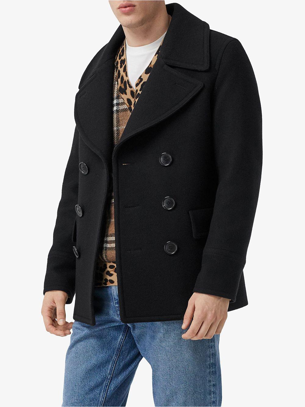 Wool Blend Pea Coat Product Image