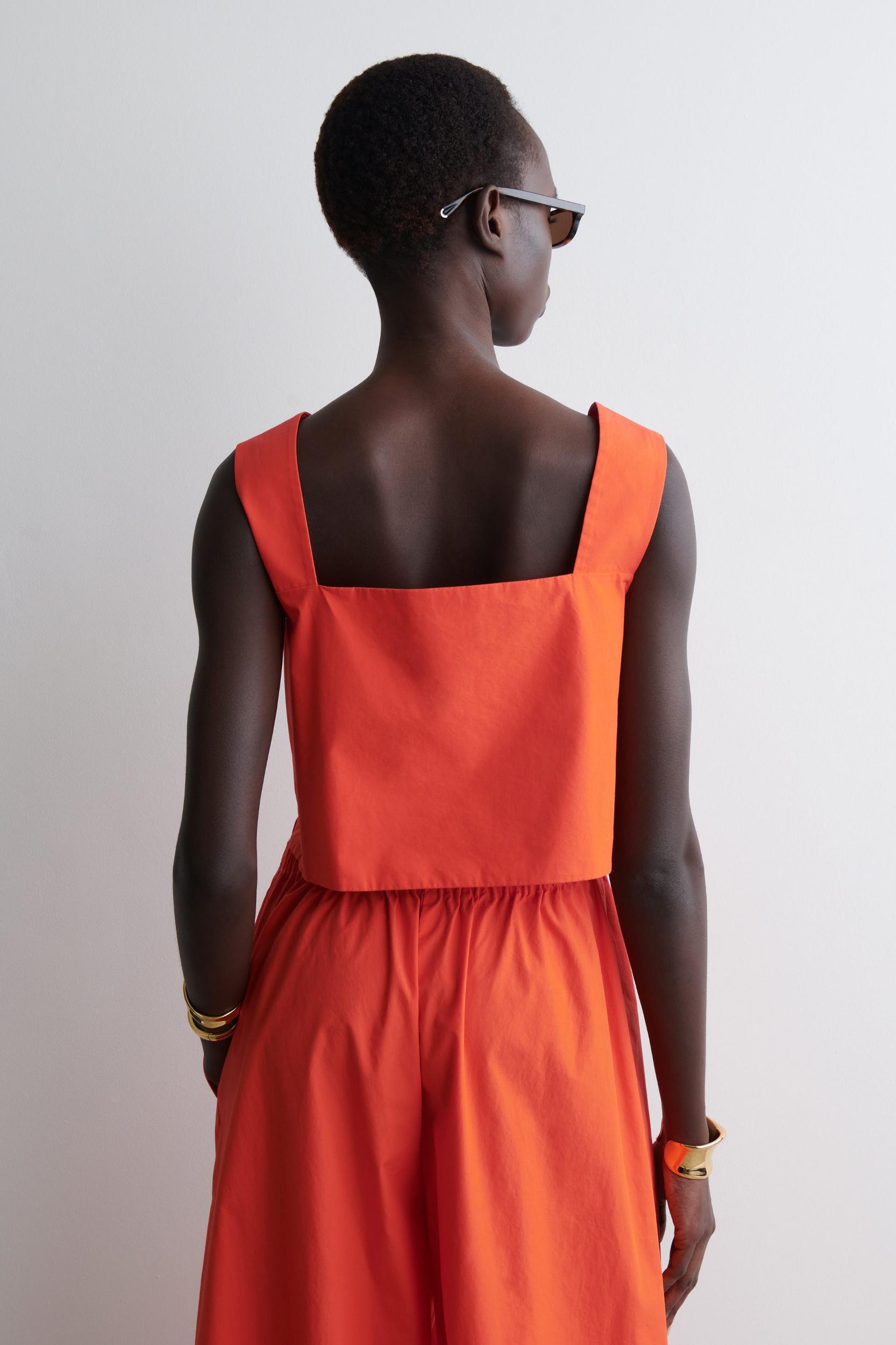 GATHERED OPEN-BACK JUMPSUIT Product Image