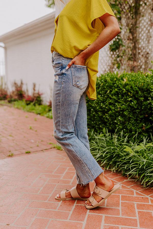 Lovervet Alaina High Waist Distressed Straight Leg Jean Product Image