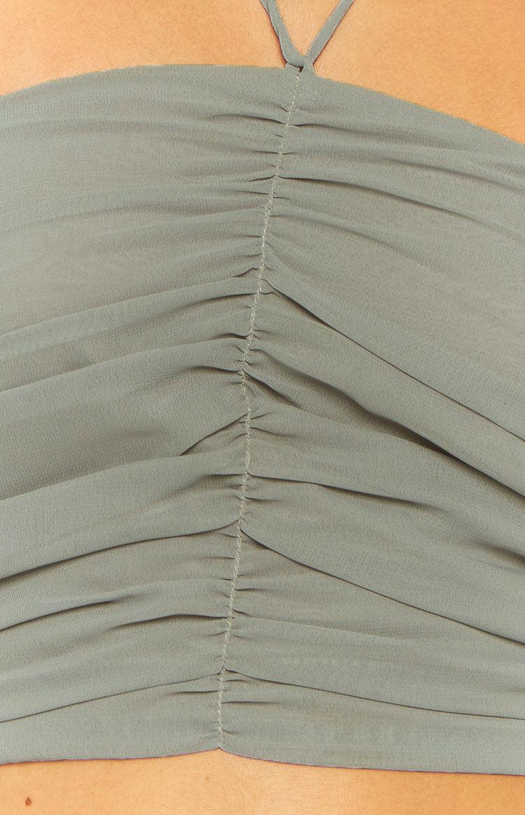 Joyce Grey Halter Top Product Image