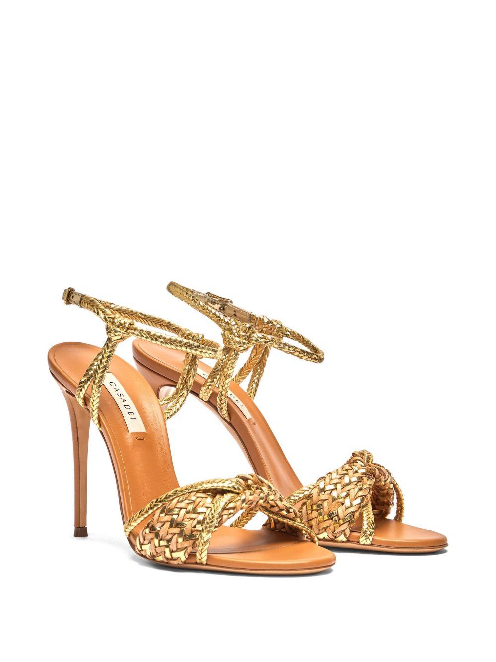 100mm braided-strap heeled sandals Product Image