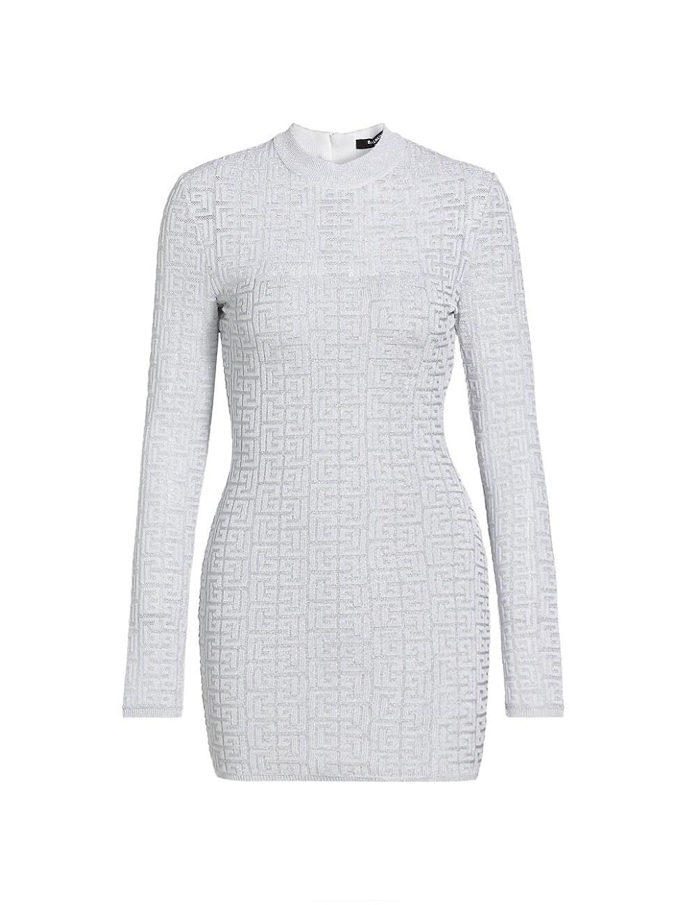 Womens Glittered Monogram Minidress Product Image