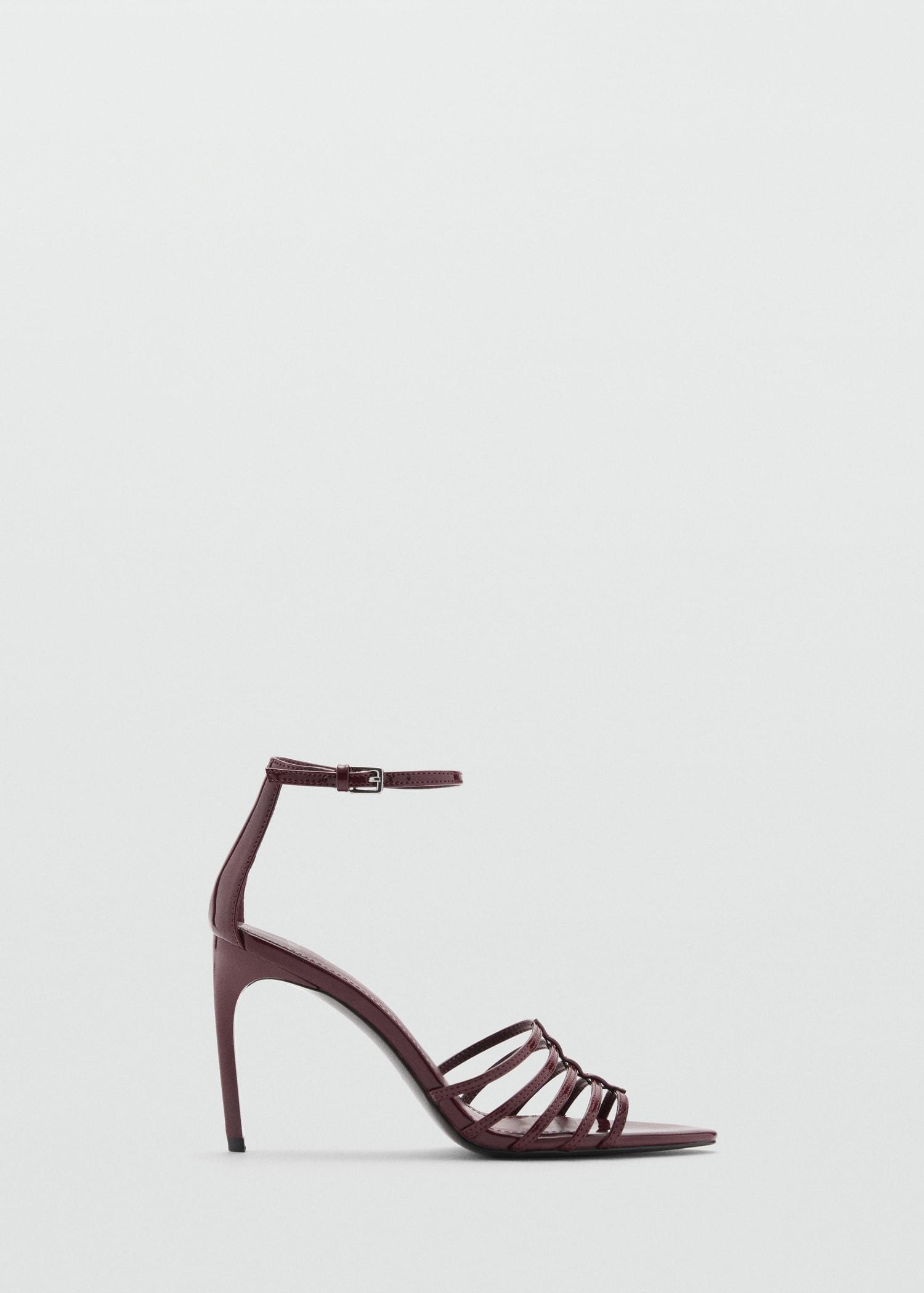Strappy heeled sandals - Women | MANGO USA Product Image