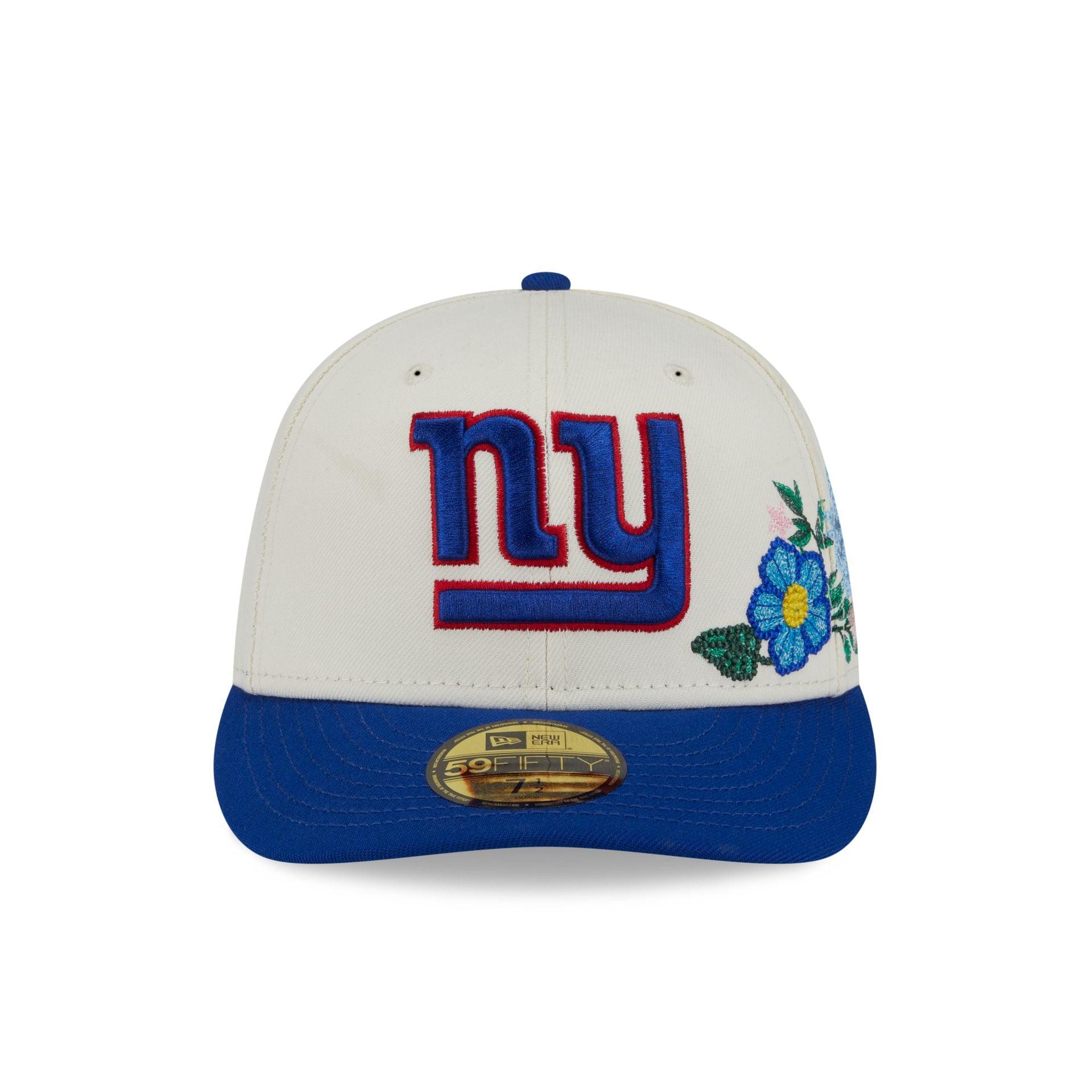 New York Giants Tonal Florals White 59FIFTY Fitted Hat Male Product Image