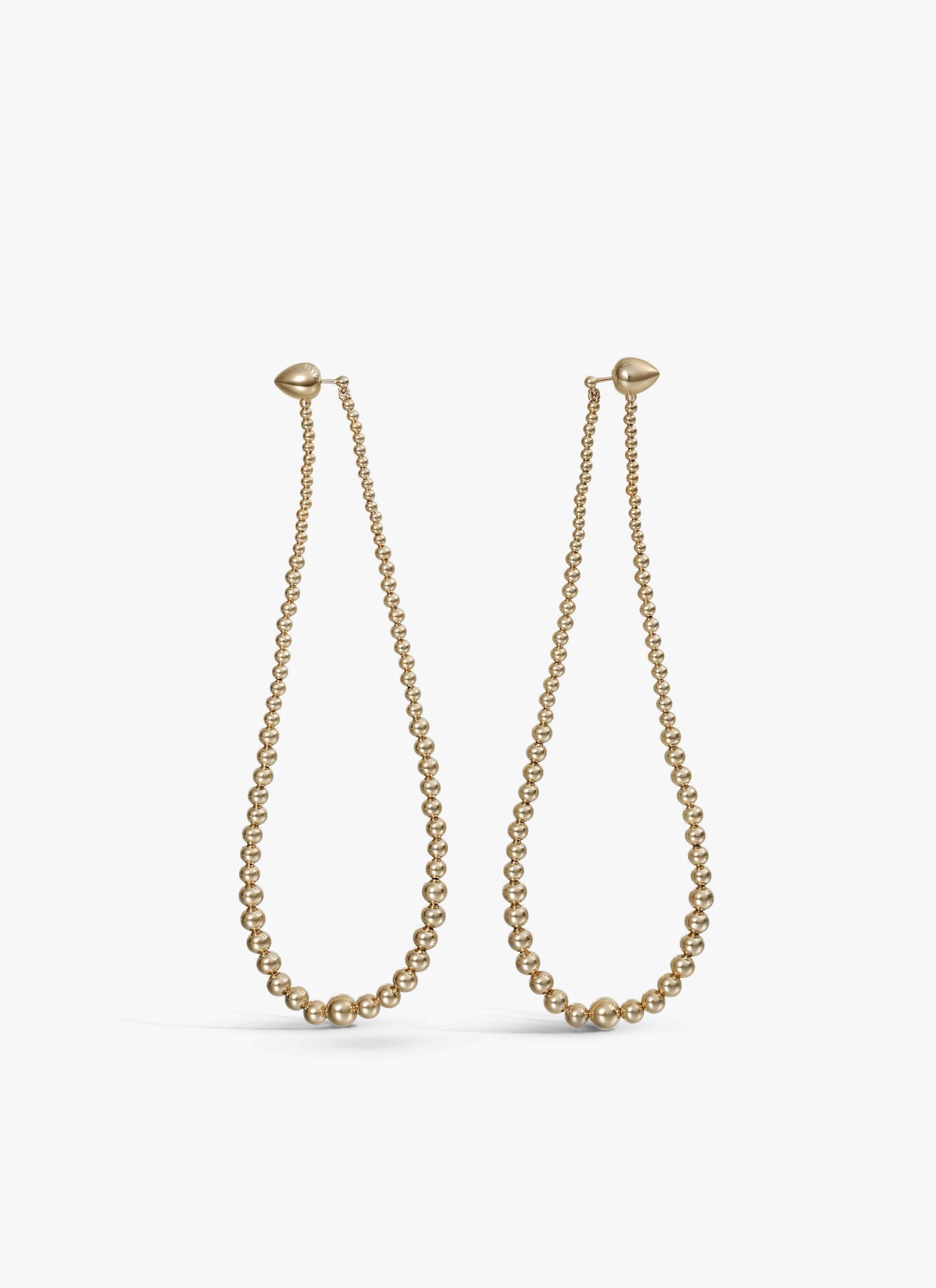 GOLD PENDANT EARRINGS Product Image