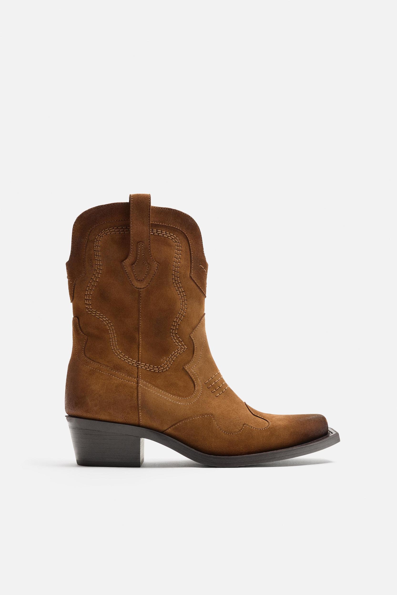 LEATHER COWBOY BOOTS Product Image
