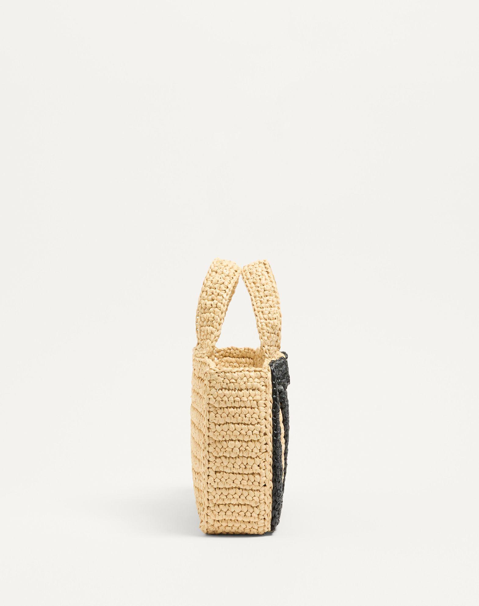 Valentino Garavani Viva Superstar Small Shopping Bag In Raffia Product Image