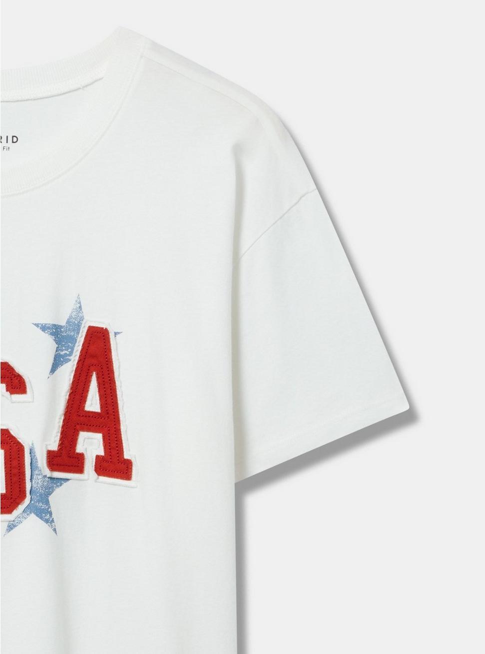 USA Relaxed  Heritage Jersey Crew Tee Product Image
