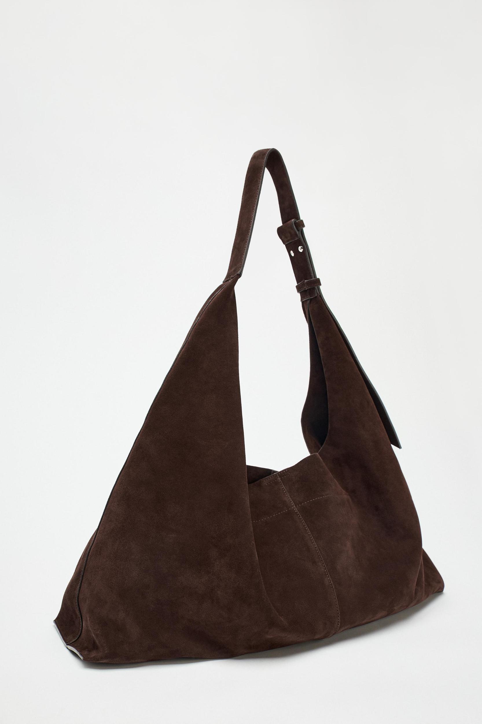 OVERSIZED SUEDE BUCKET BAG Product Image