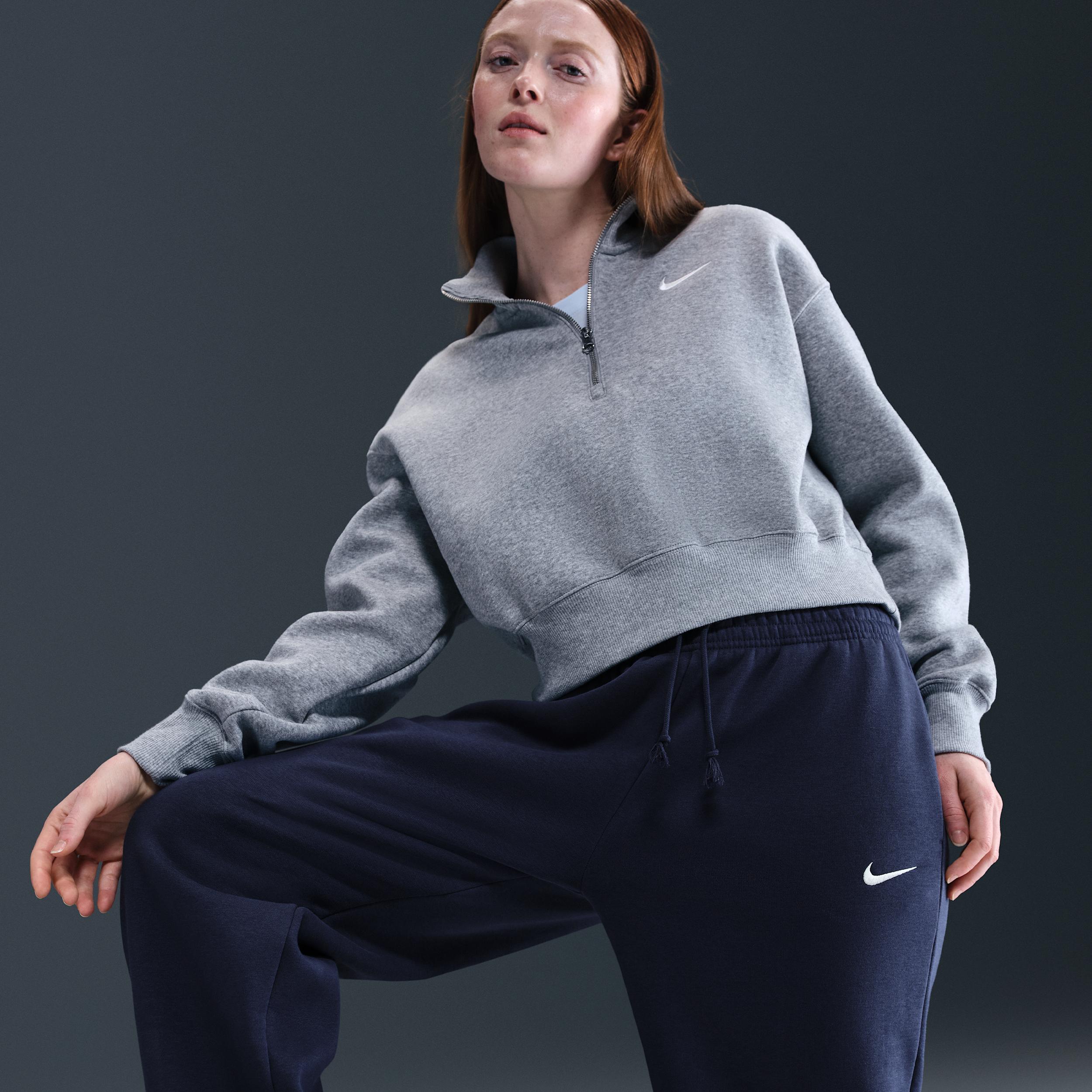 Womens Nike Sportswear Phoenix Fleece High-Waisted Oversized Sweatpants | FZ5996-410 Product Image