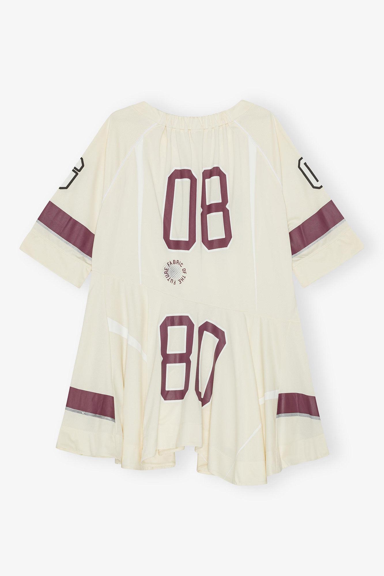 Ivory Future Mesh Oversized Mini Dress Product Image