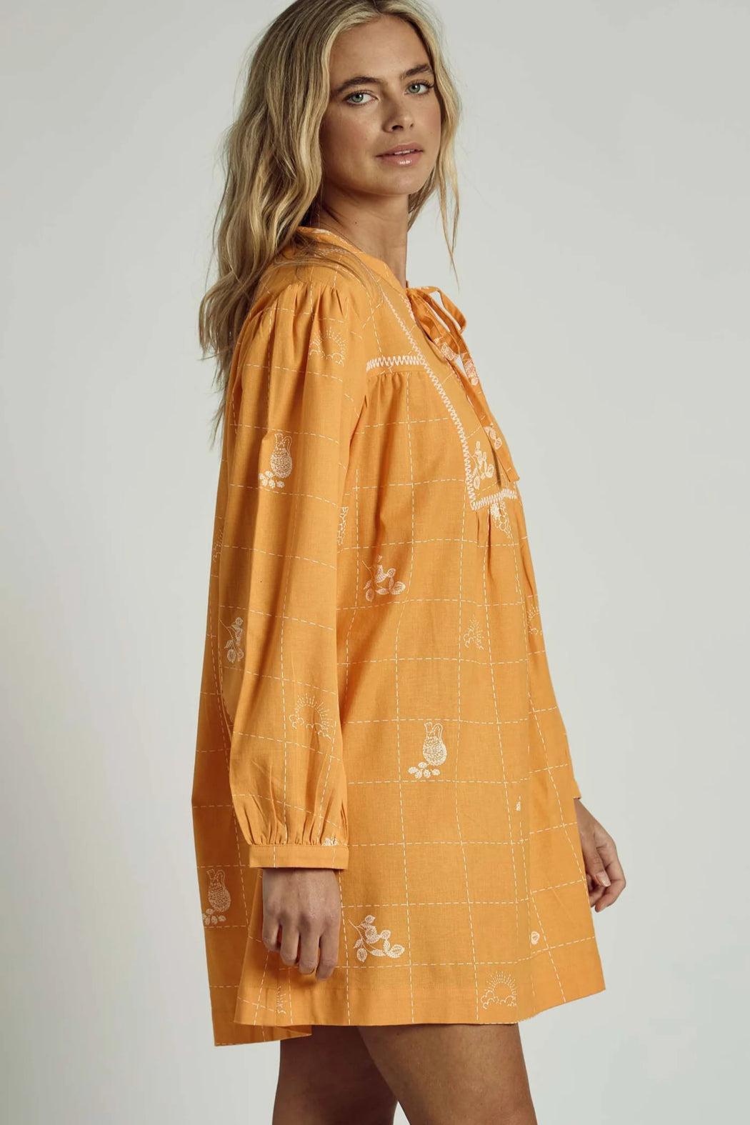 Patchwork Embroidered Minidress Product Image