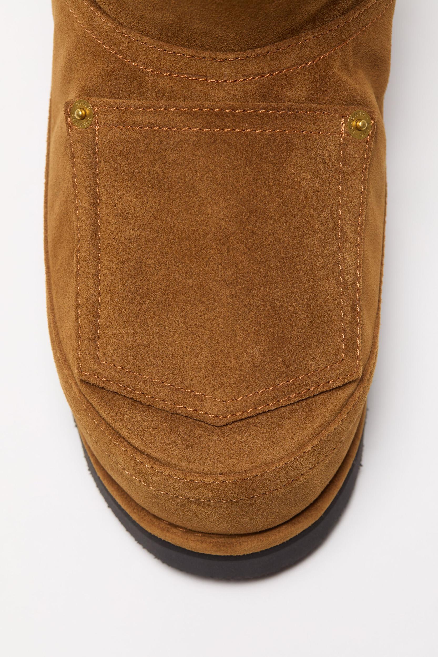 Shearling leather boots Product Image