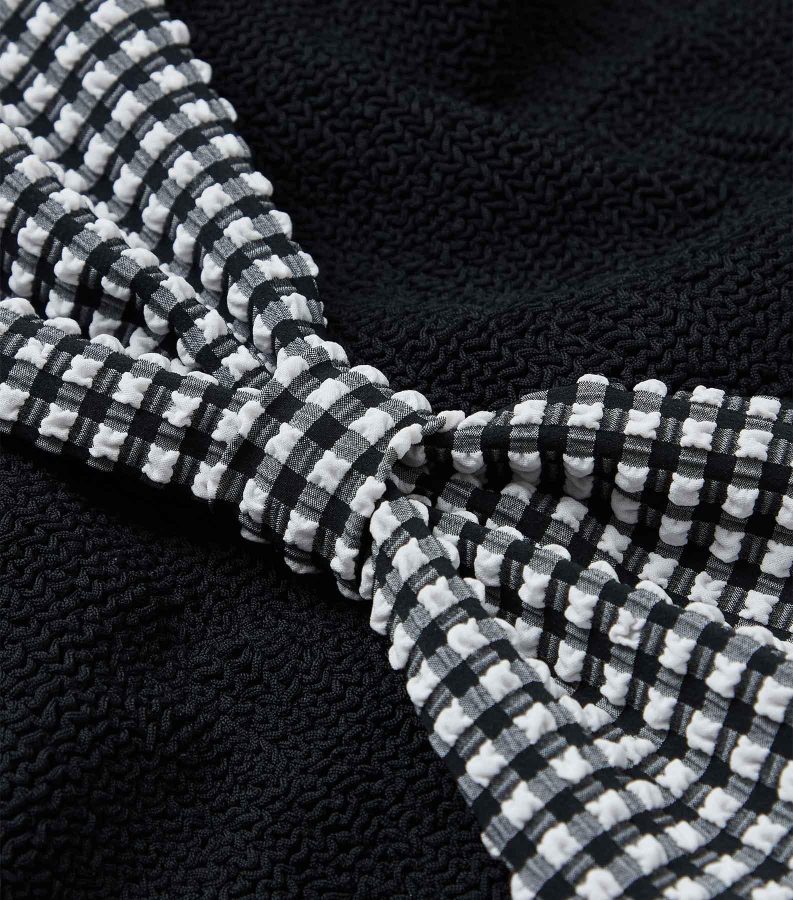 Kacey Bikini - Black Gingham Product Image