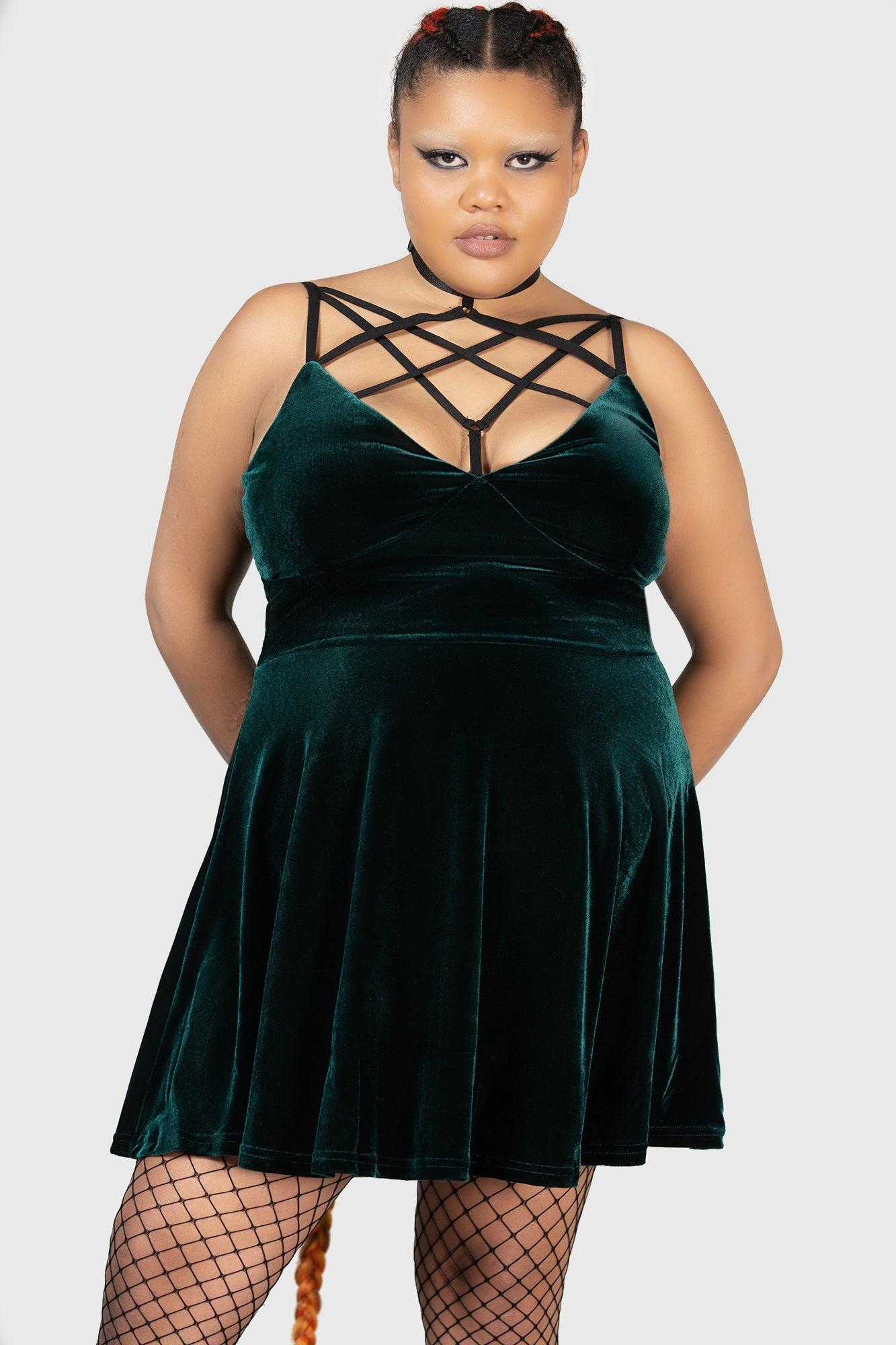 Magica Skater Dress [EMERALD] Female Product Image