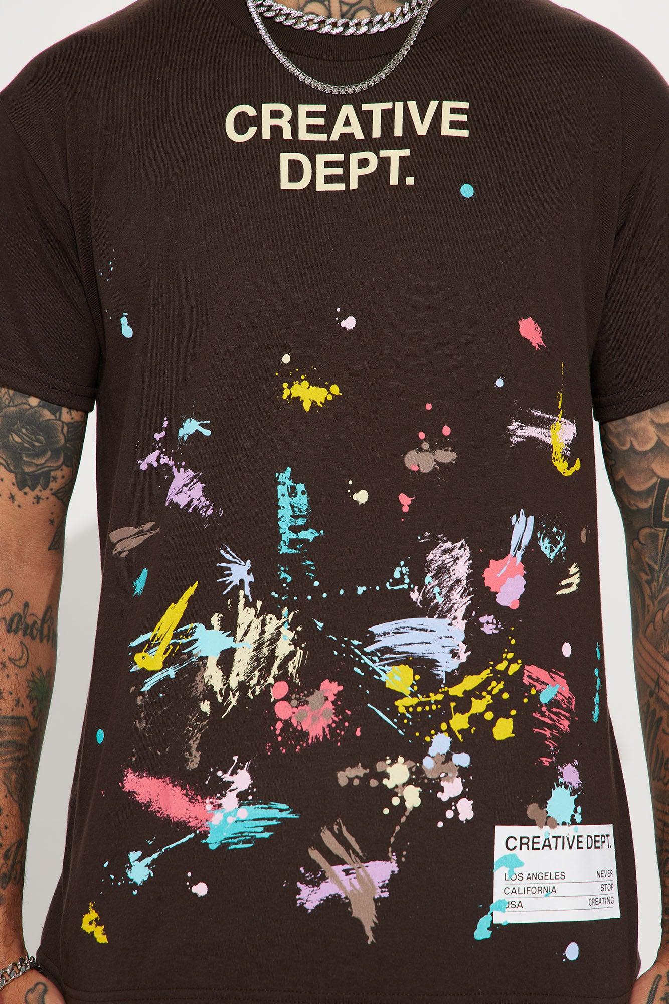 Creative Dept Short Sleeve Tee - Brown Product Image