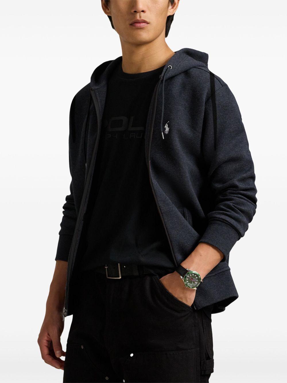 fleece zip-up hoodie Product Image