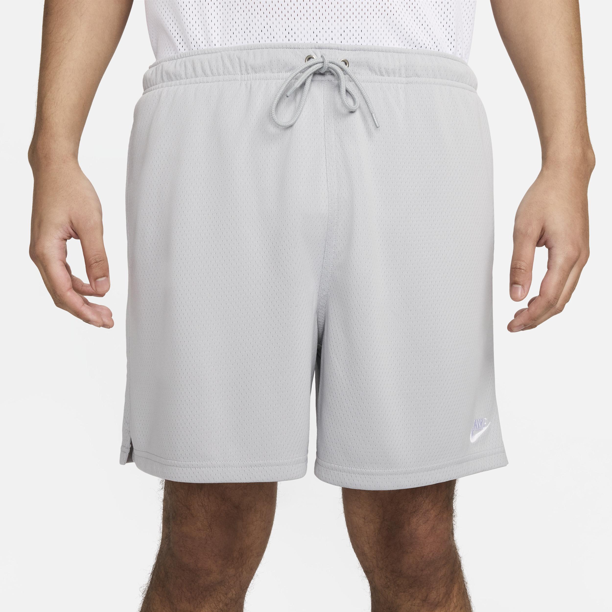 Nike Mens Nike Club Flow Mesh Shorts - Mens White/Light Smoke Grey Product Image