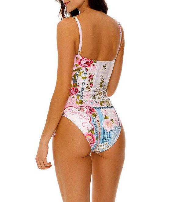Agua Bendita Mariel Meraki Reversible Lace-Up One Piece Swimsuit Product Image