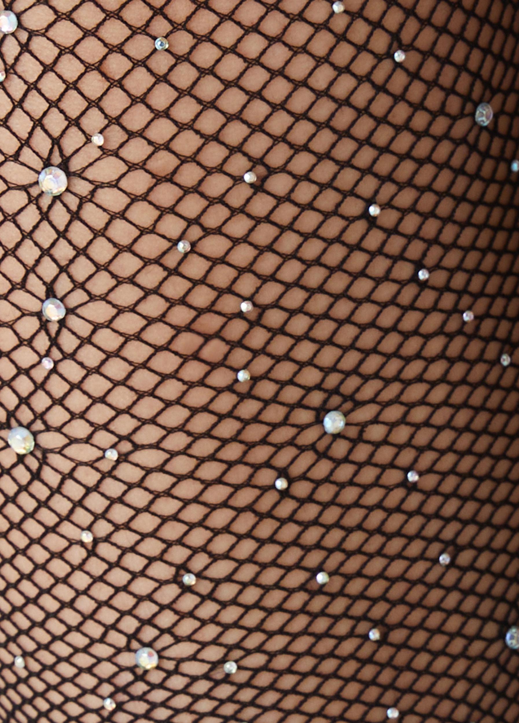 Crystal Fishnet Footed Tights Product Image