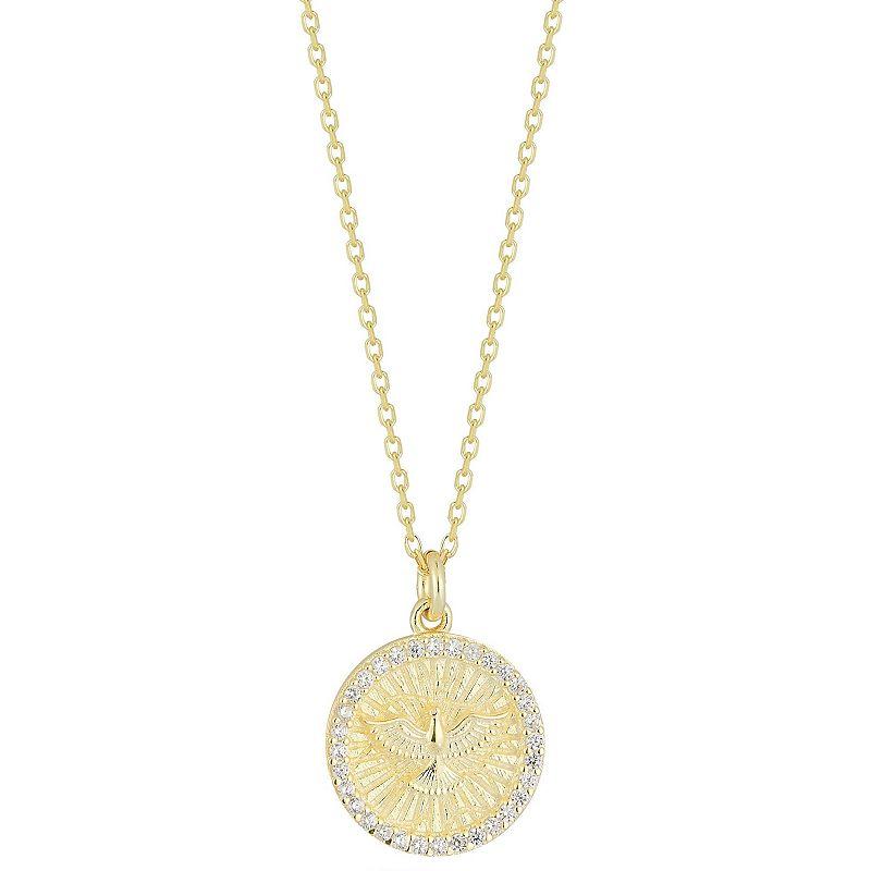 Sunkissed Sterling Cubic Zirconia Phoenix Pendant Necklace, Women's,  Product Image