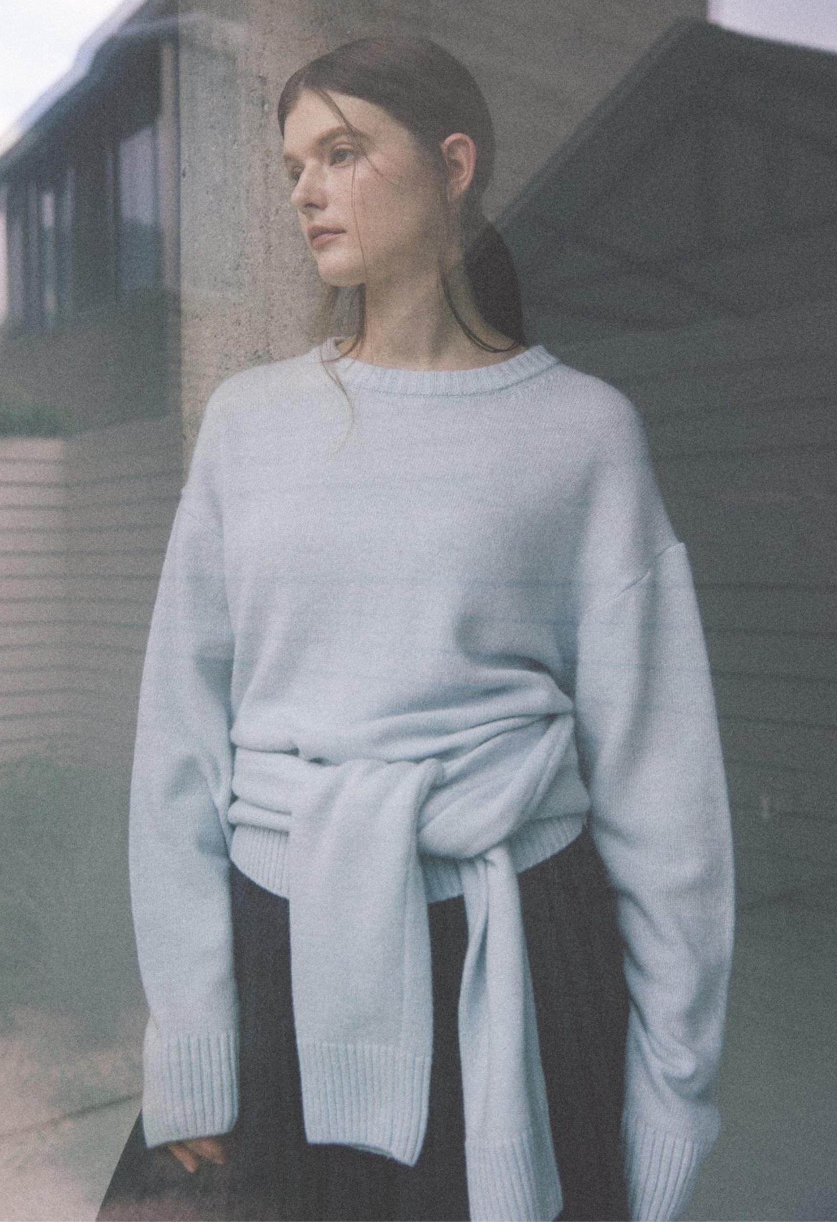 Sky Tie Back Sweater Product Image