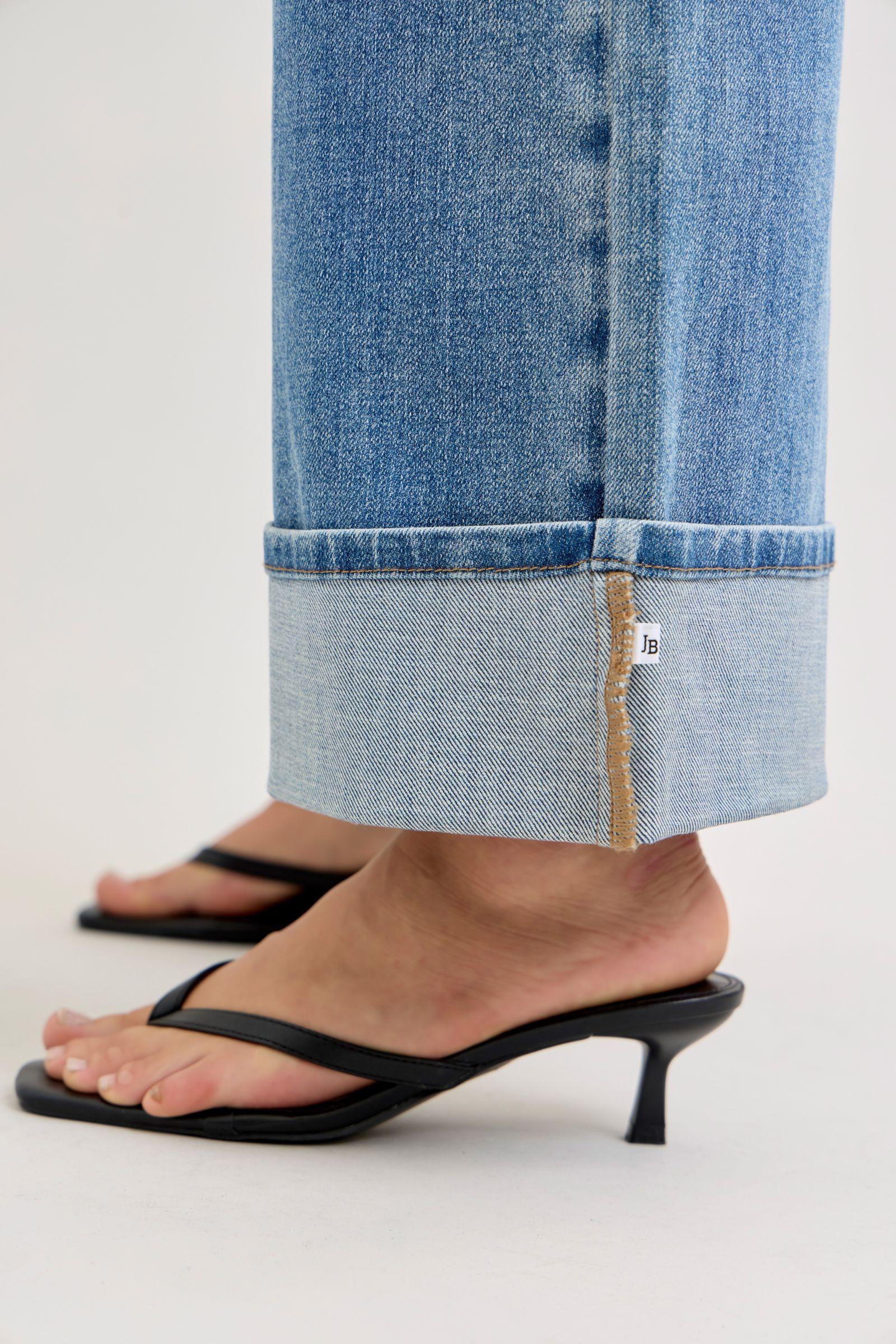 ROWAN FOLD-OVER STRAIGHT JEANS Female Product Image